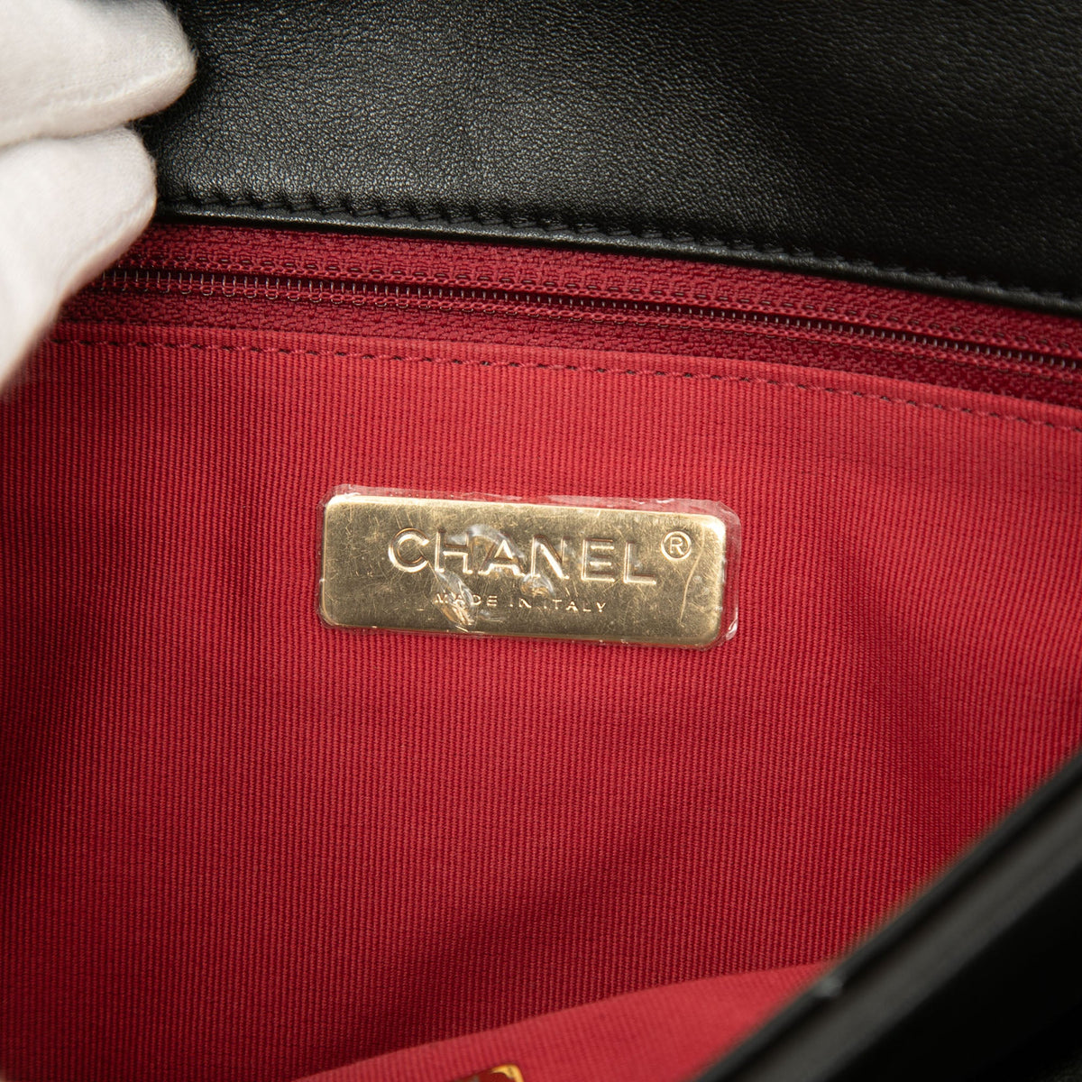 Chanel Large Lambskin 19 Flap — Black