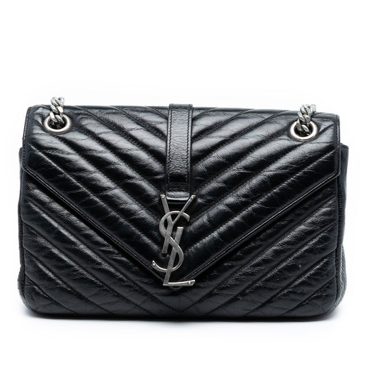 Saint Laurent Medium Crinkled Calfskin Punk Chain Bag