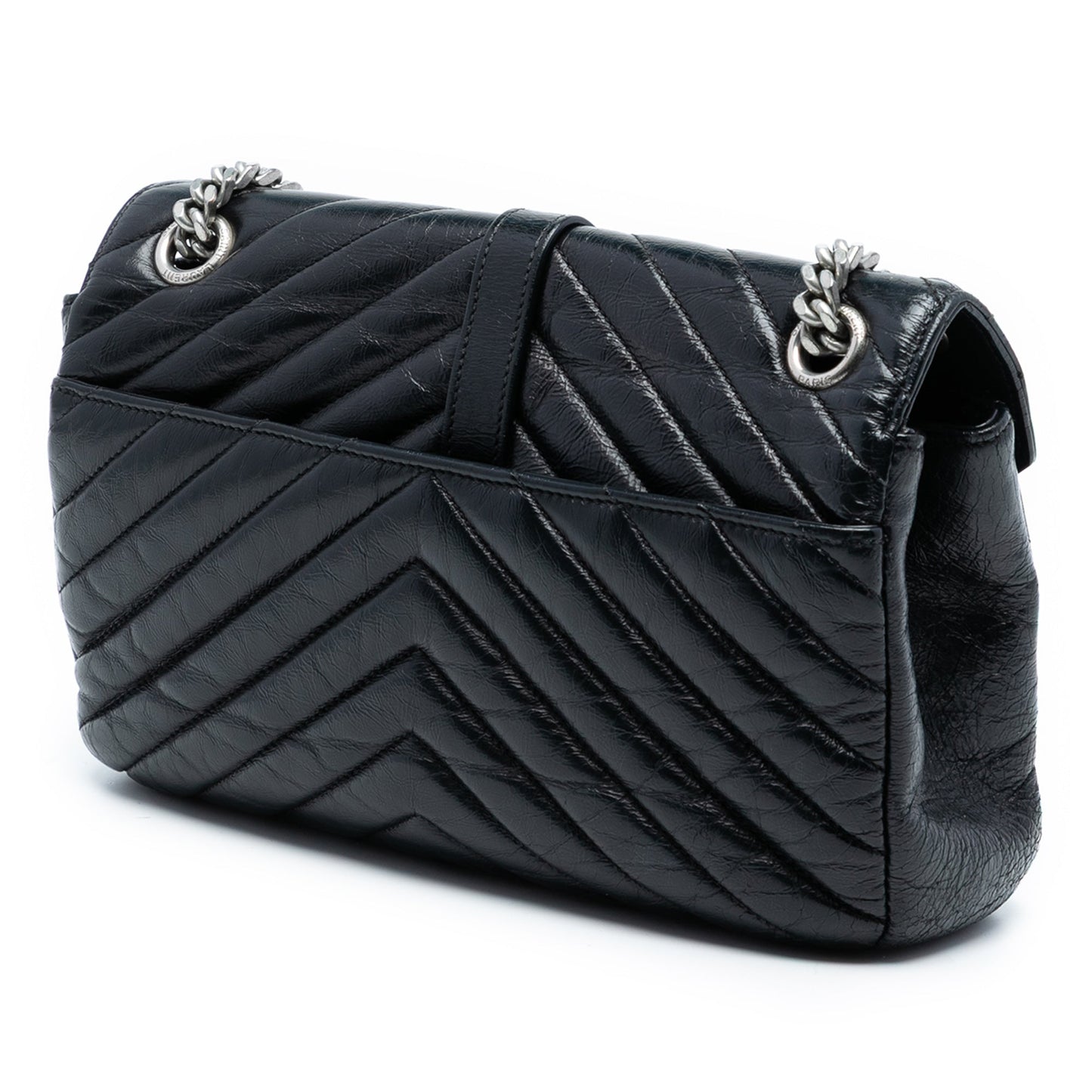 Saint Laurent Medium Crinkled Calfskin Punk Chain Bag