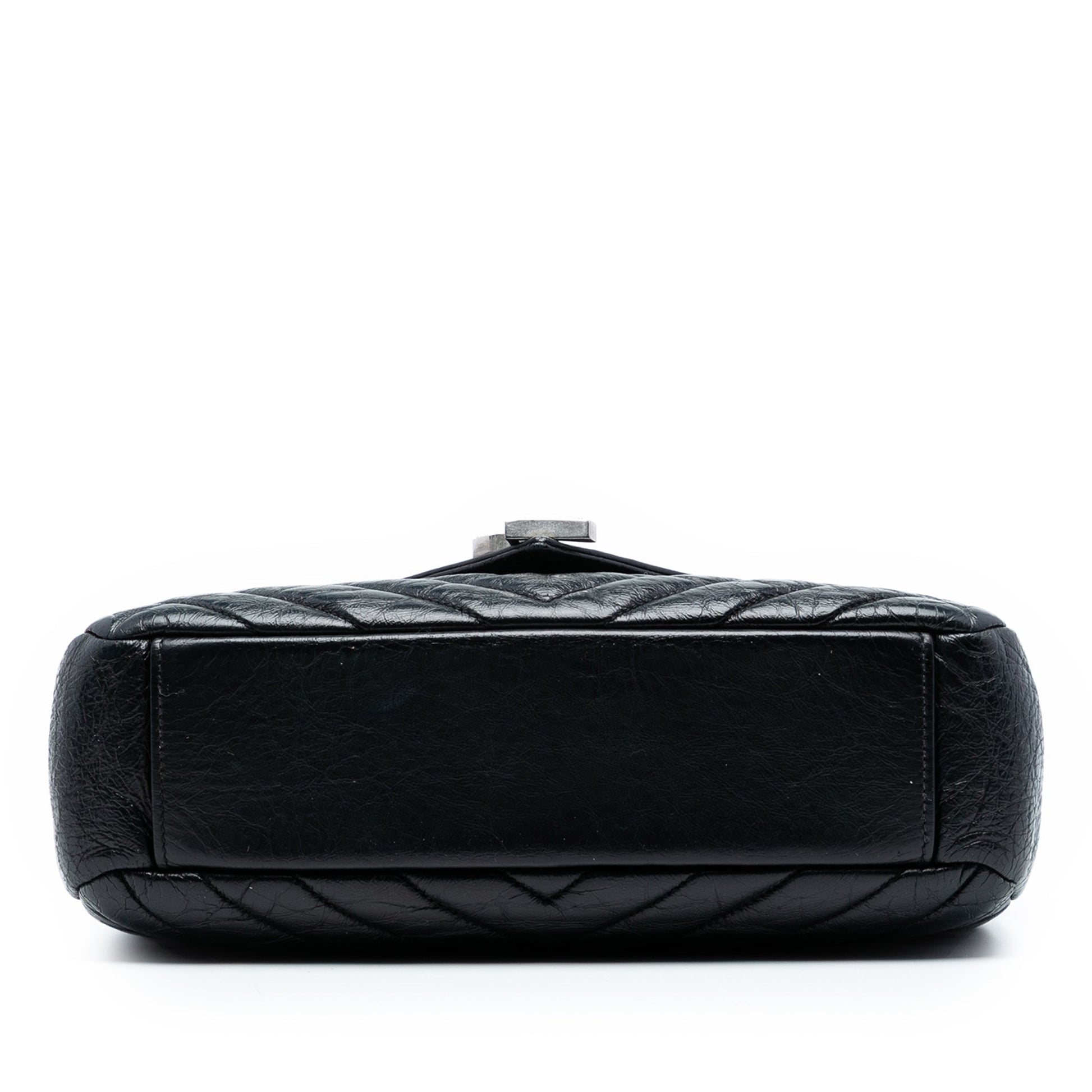 Saint Laurent Medium Crinkled Calfskin Punk Chain Bag
