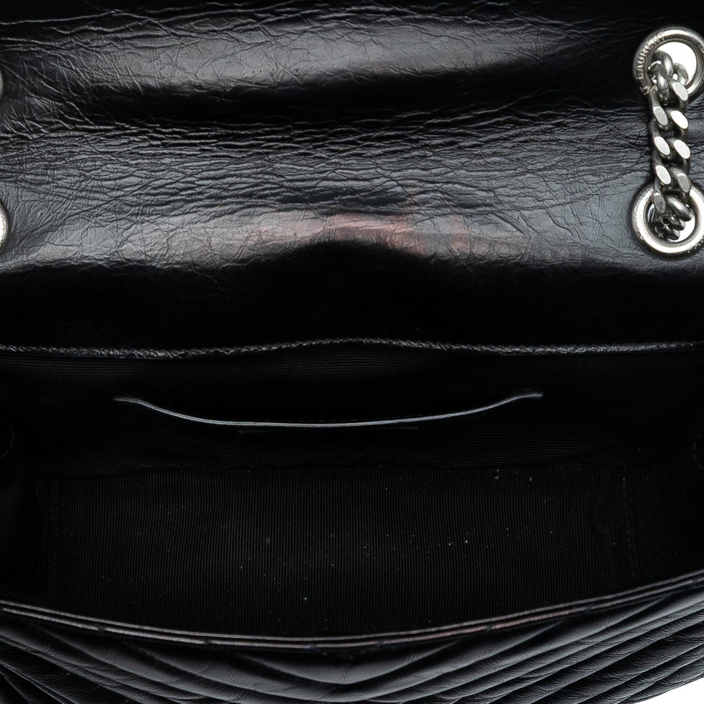 Saint Laurent Medium Crinkled Calfskin Punk Chain Bag