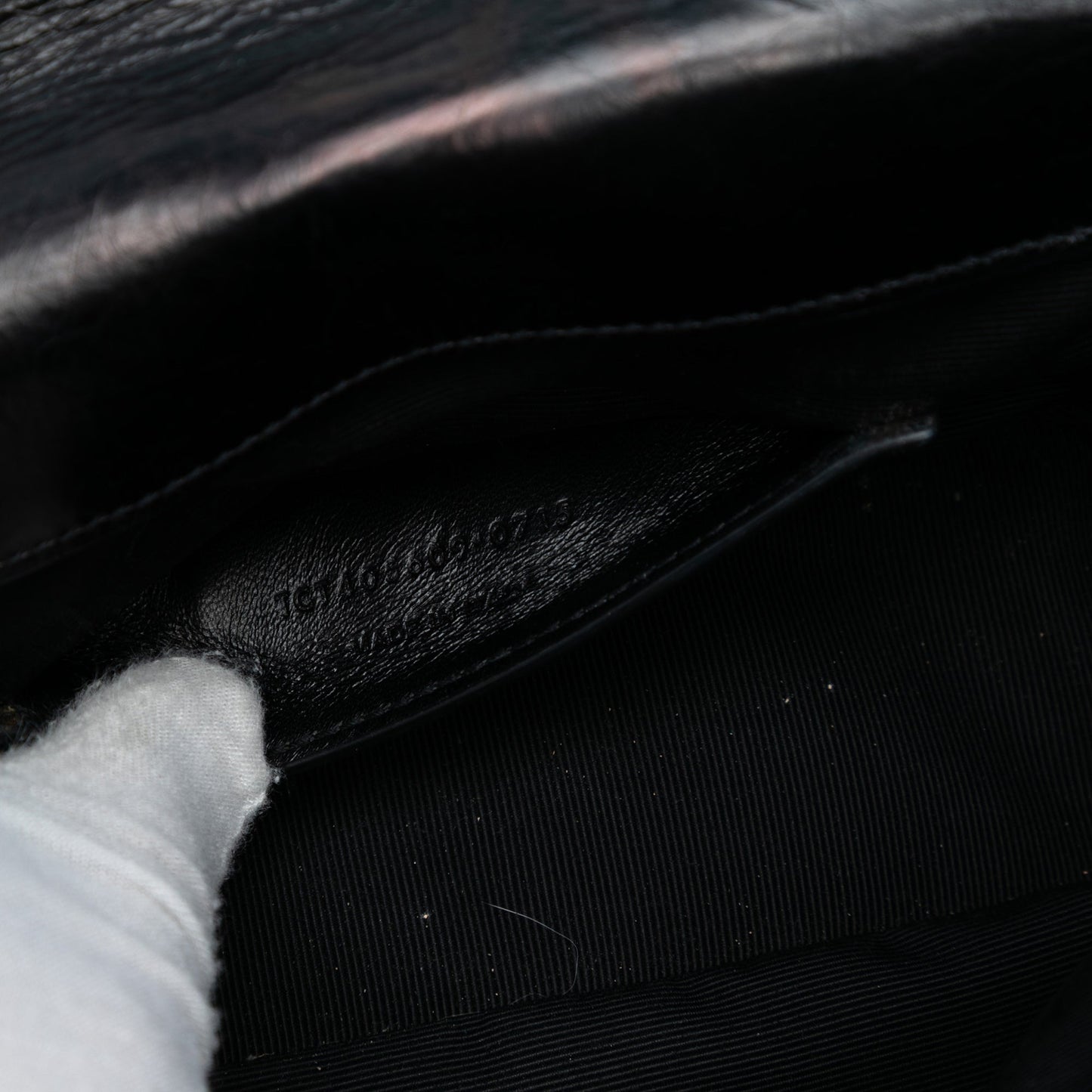 Saint Laurent Medium Crinkled Calfskin Punk Chain Bag