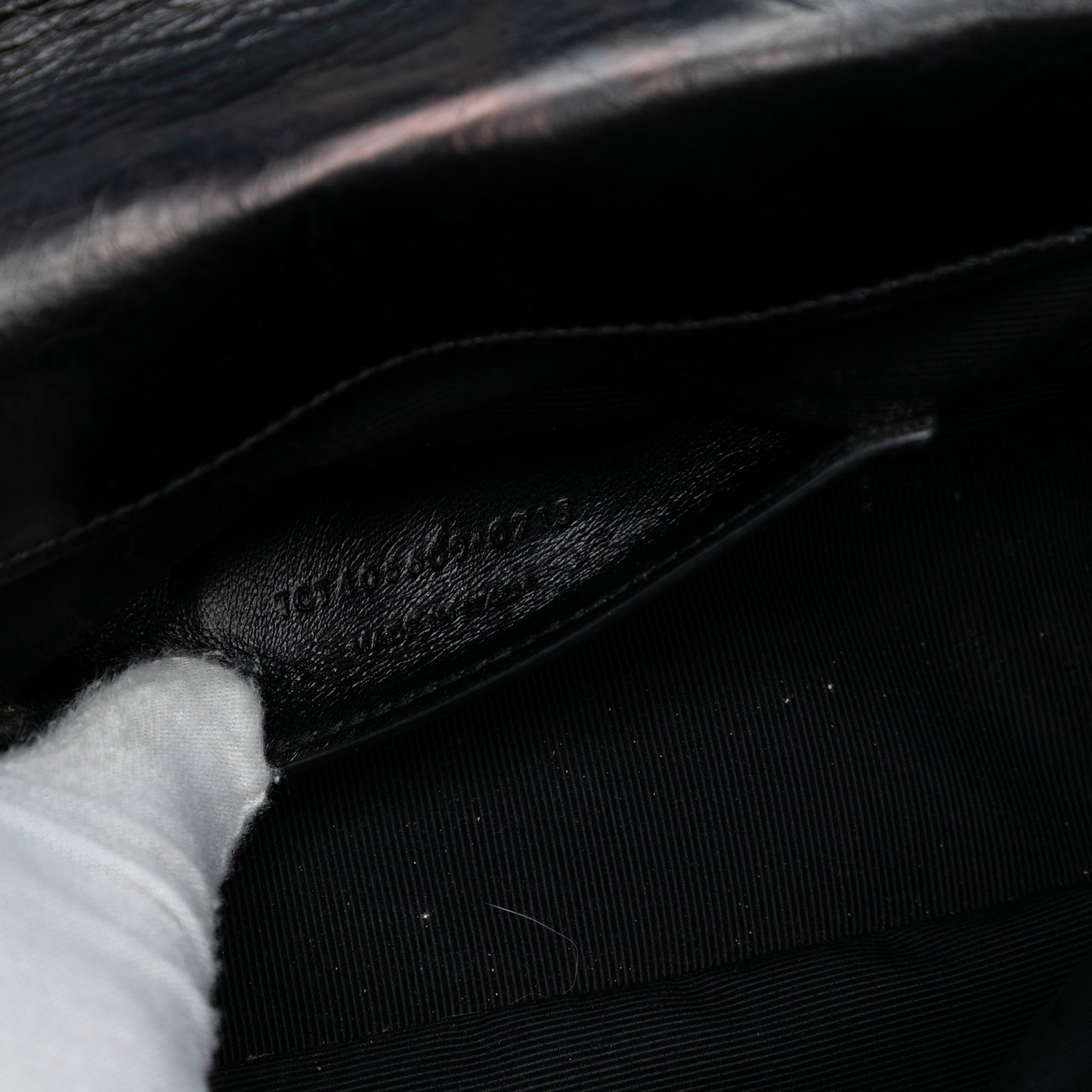 Saint Laurent Medium Crinkled Calfskin Punk Chain Bag