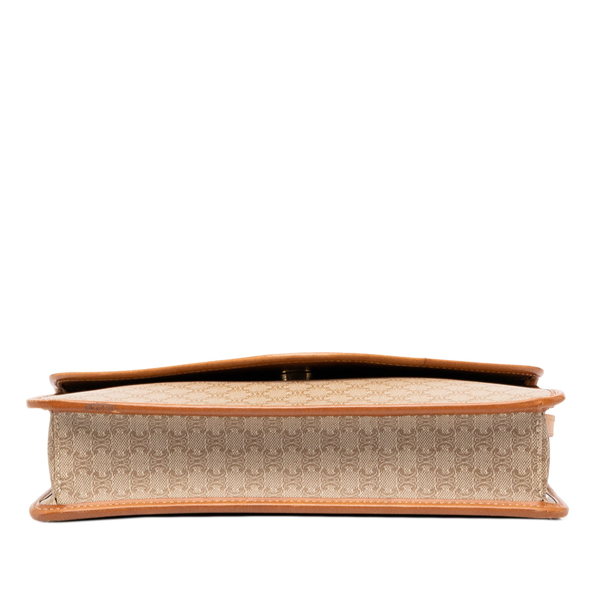 Celine Macadam Coated Canvas Crossbody — Beige