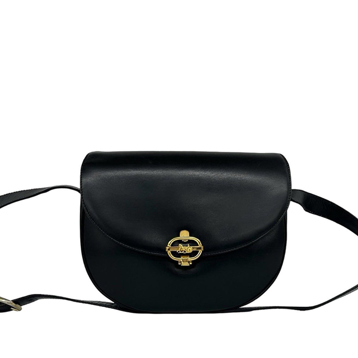 Celine Leather Carriage Crossbody