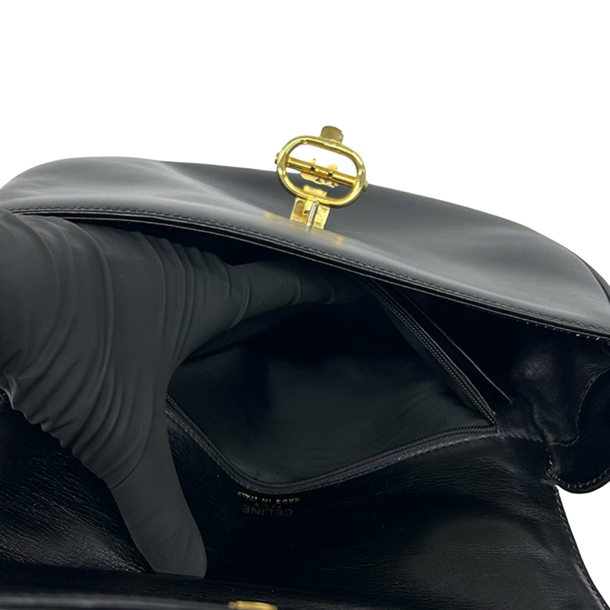 Celine Leather Carriage Crossbody
