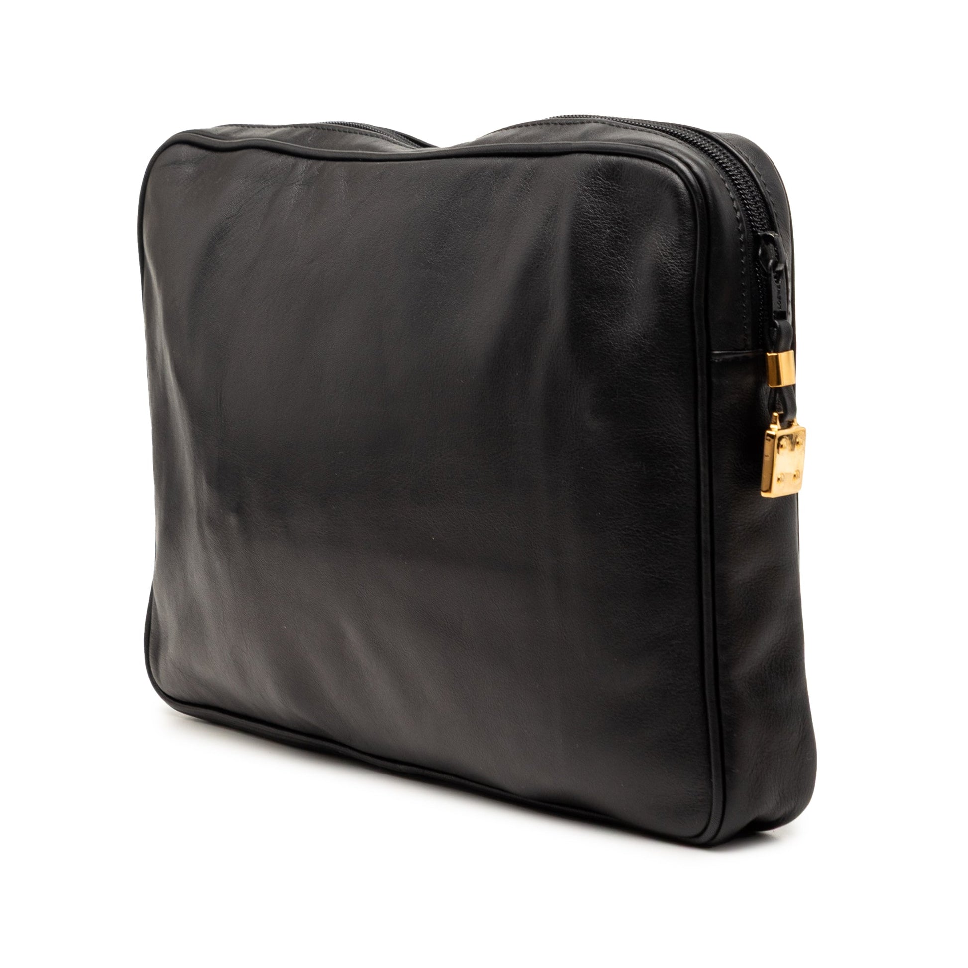 LOEWE Leather Anagram Clutch
