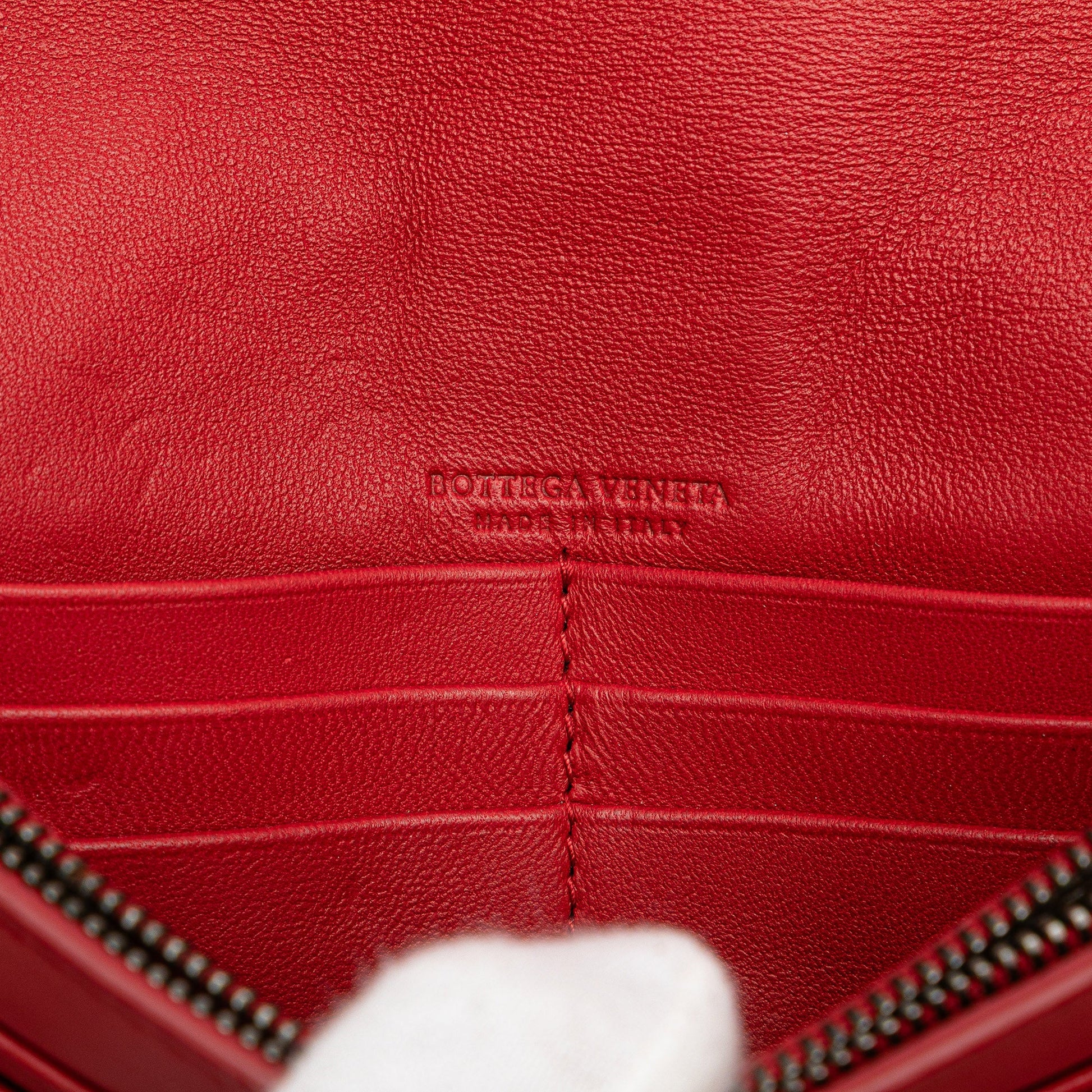 Bottega Veneta Nappa Intrecciato Wallet On Chain