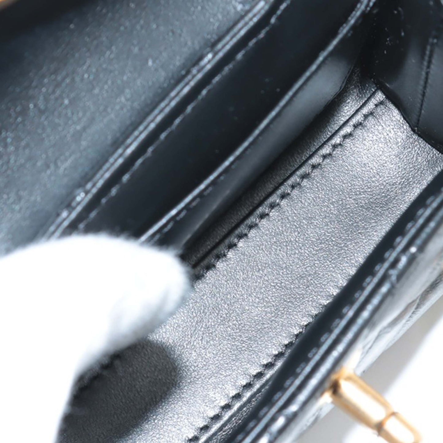 Chanel Mini Nano Aged Calfskin Kelly Shopper Bag