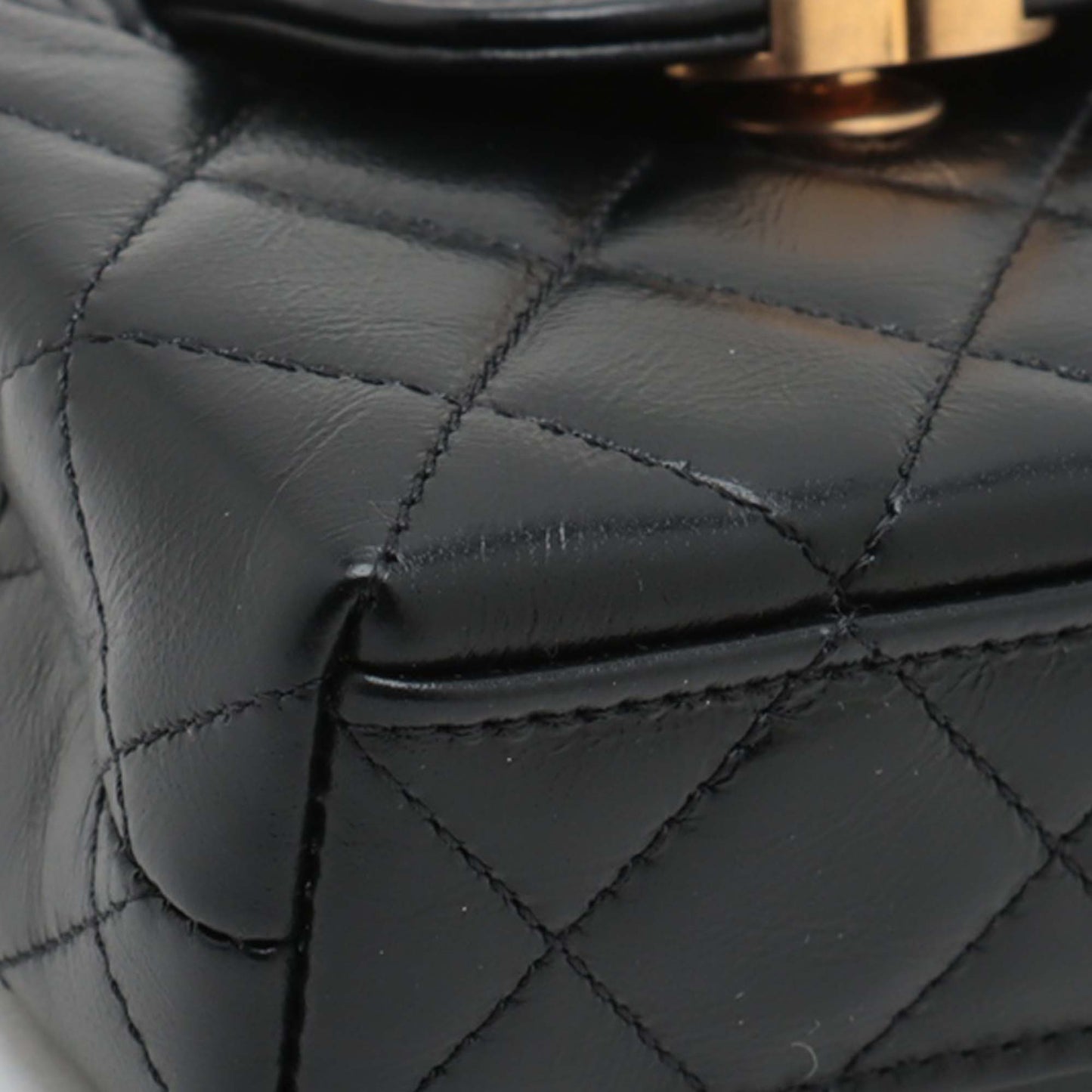 Chanel Mini Nano Aged Calfskin Kelly Shopper Bag