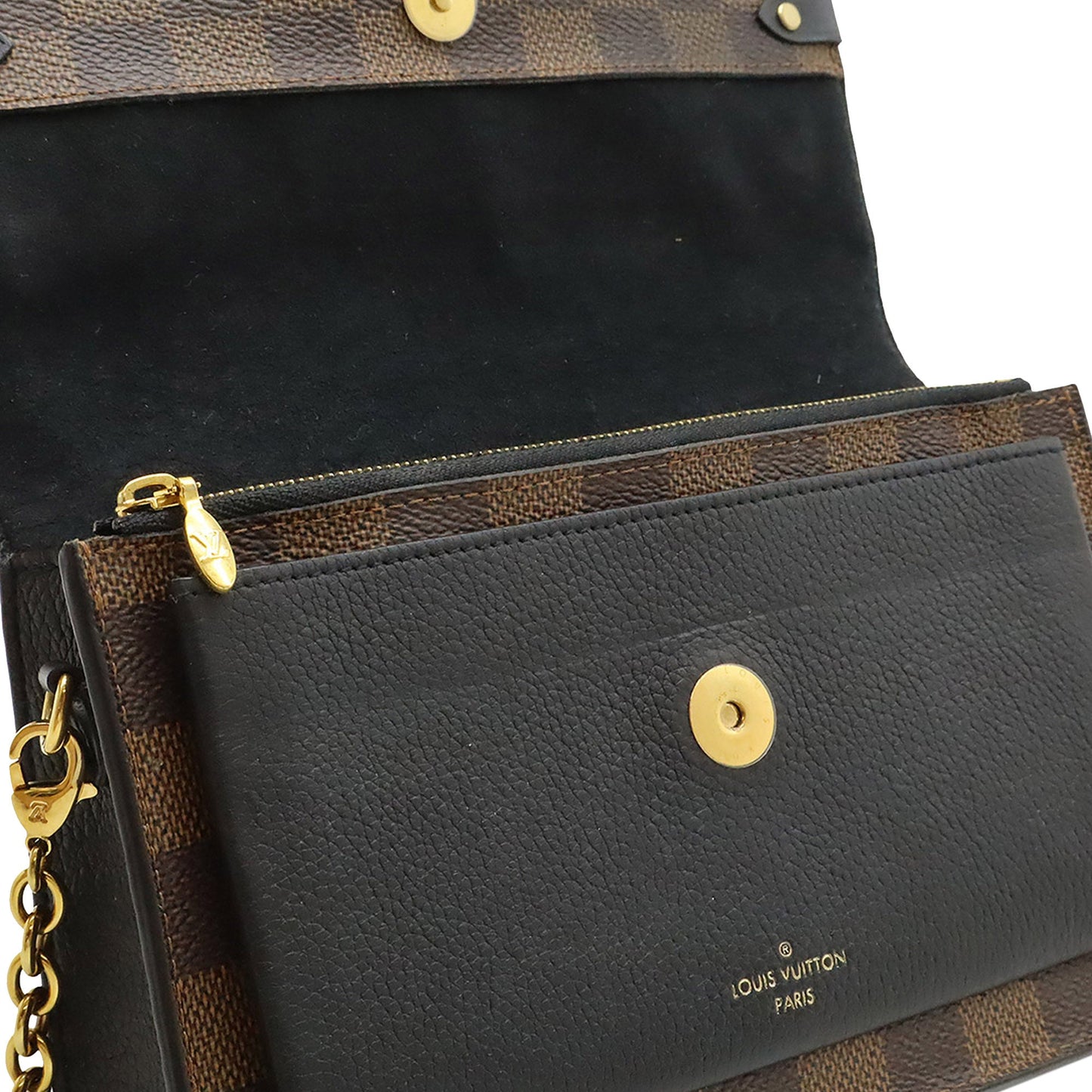 Louis Vuitton Damier Ebene Vavin Wallet on Chain