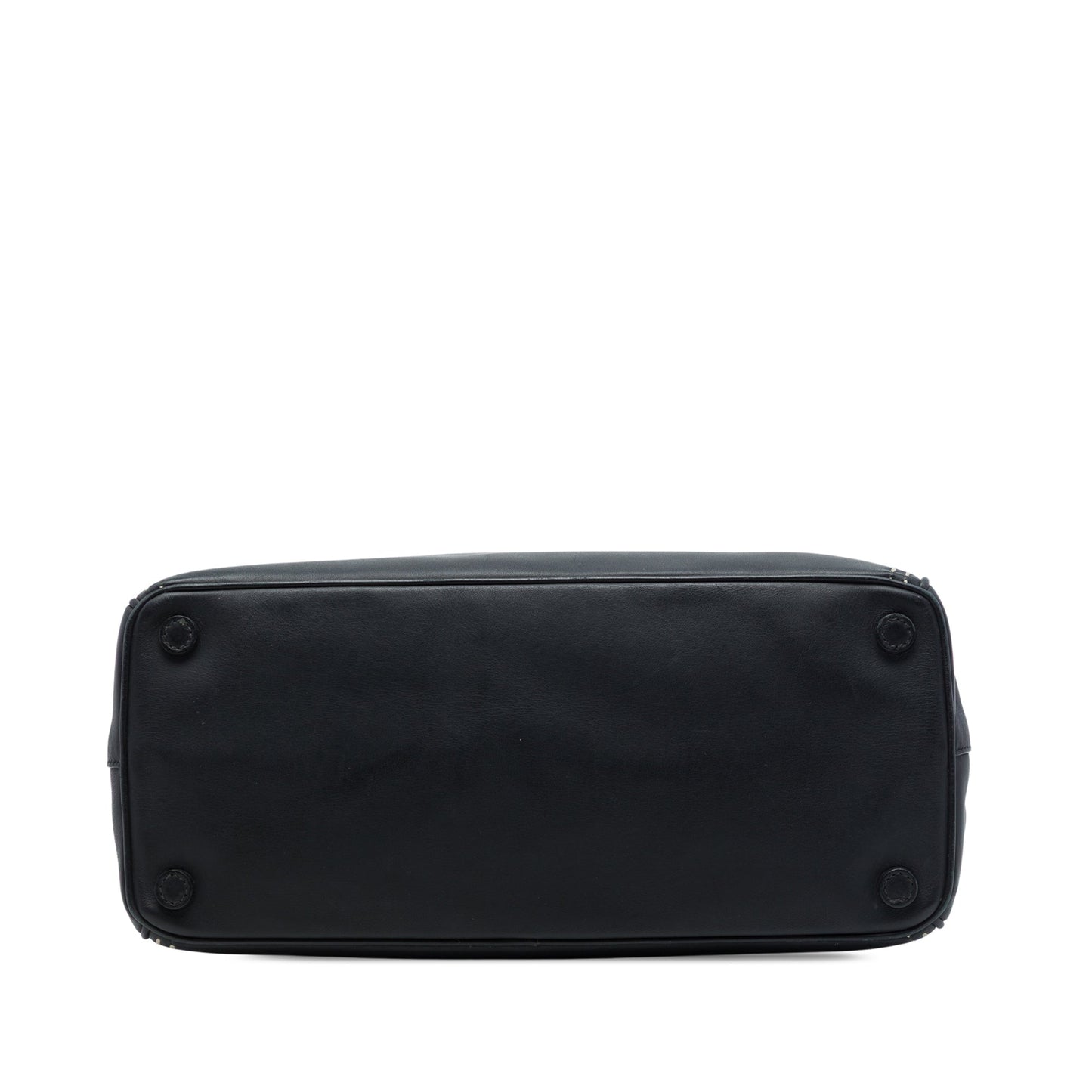 Prada Medium City Calf Hand Stitched Galleria Double Zip Satchel