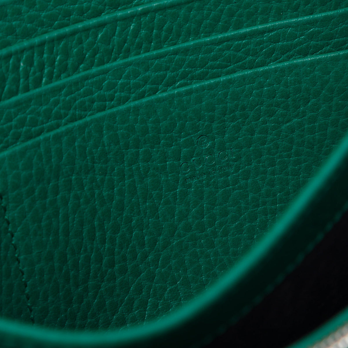 Gucci Calfskin Dionysus Wallet on Chain — Green