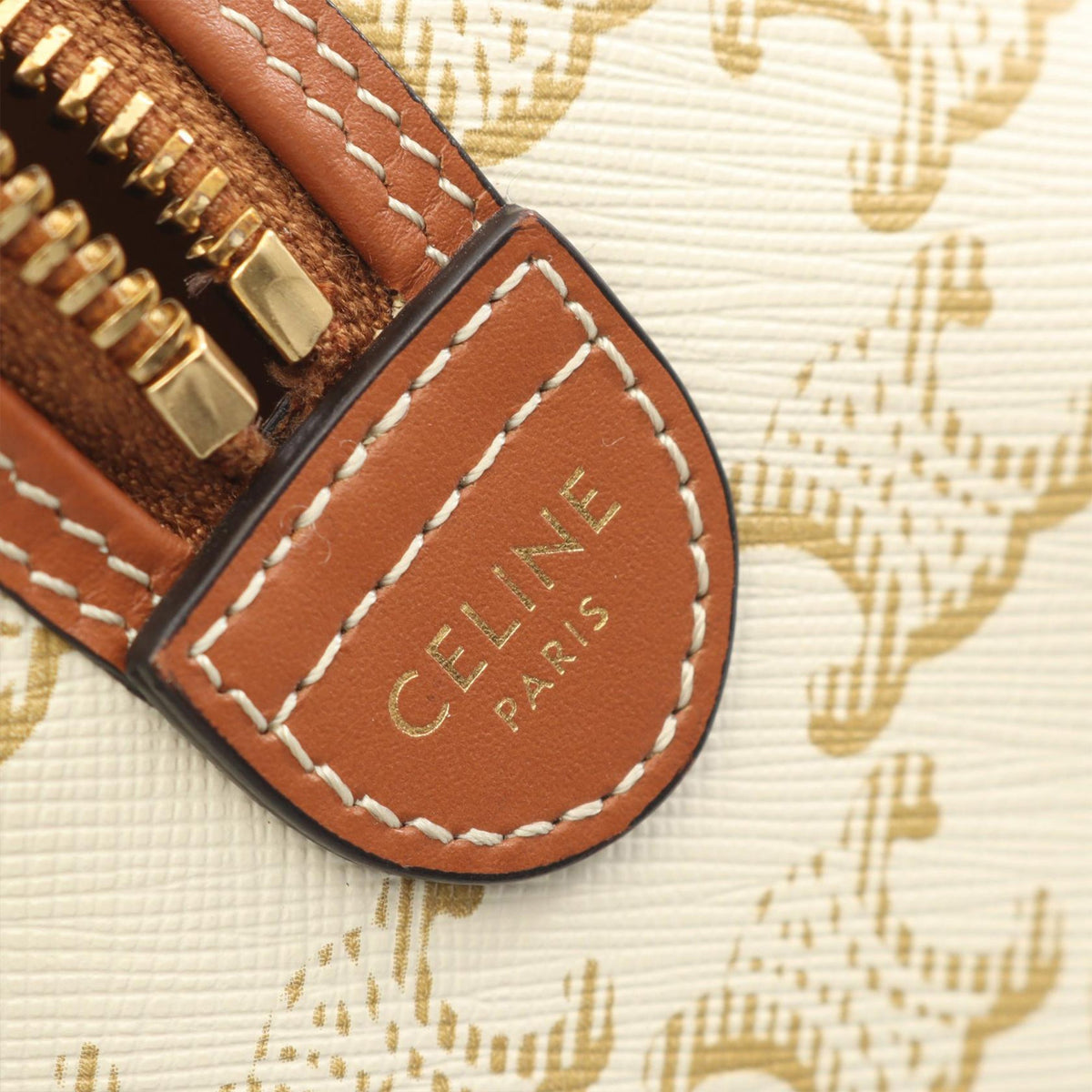 Celine Small Triomphe Coated Canvas Boston Bag