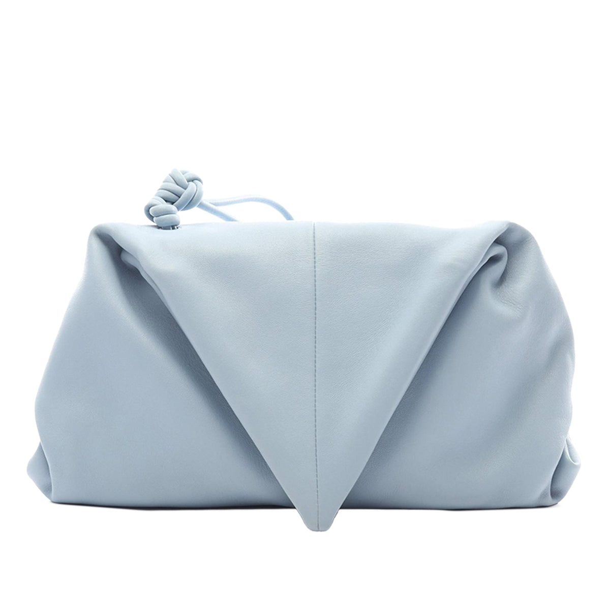 Bottega Veneta Small Lambskin Beak Crossbody — Blue