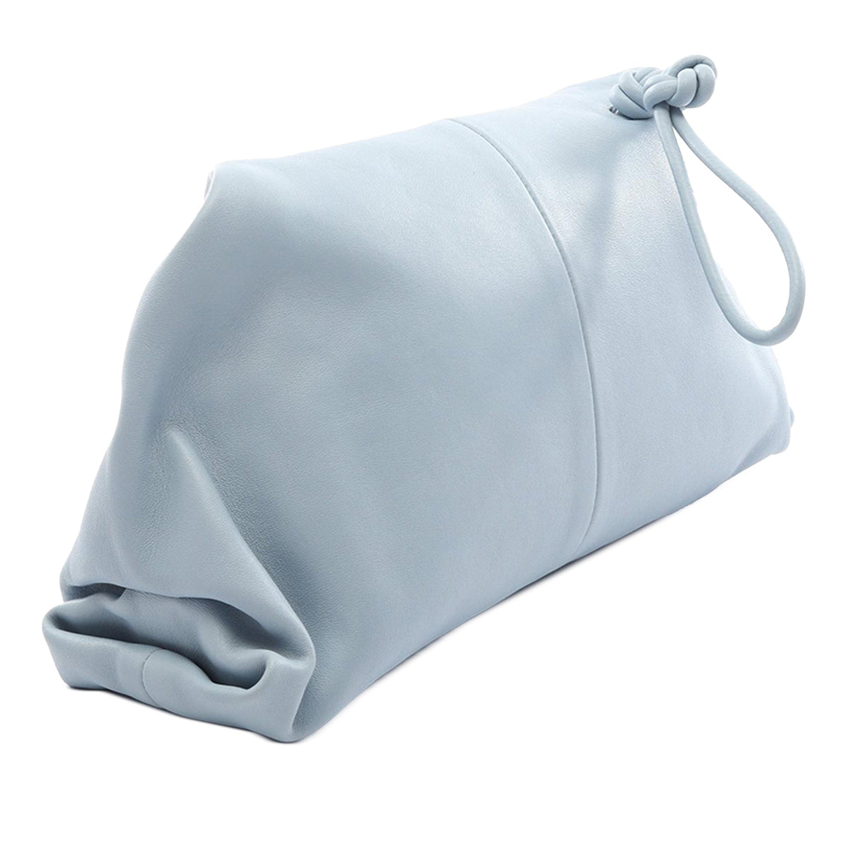 Bottega Veneta Small Lambskin Beak Crossbody — Blue