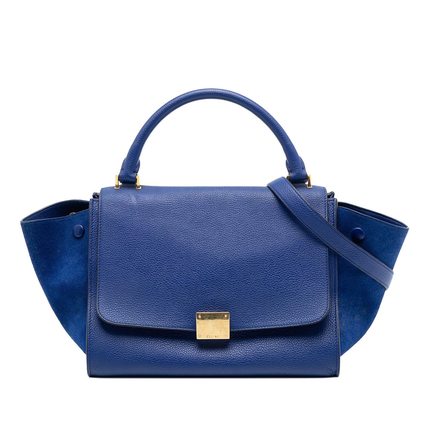 Celine Small Leather Trapeze Satchel