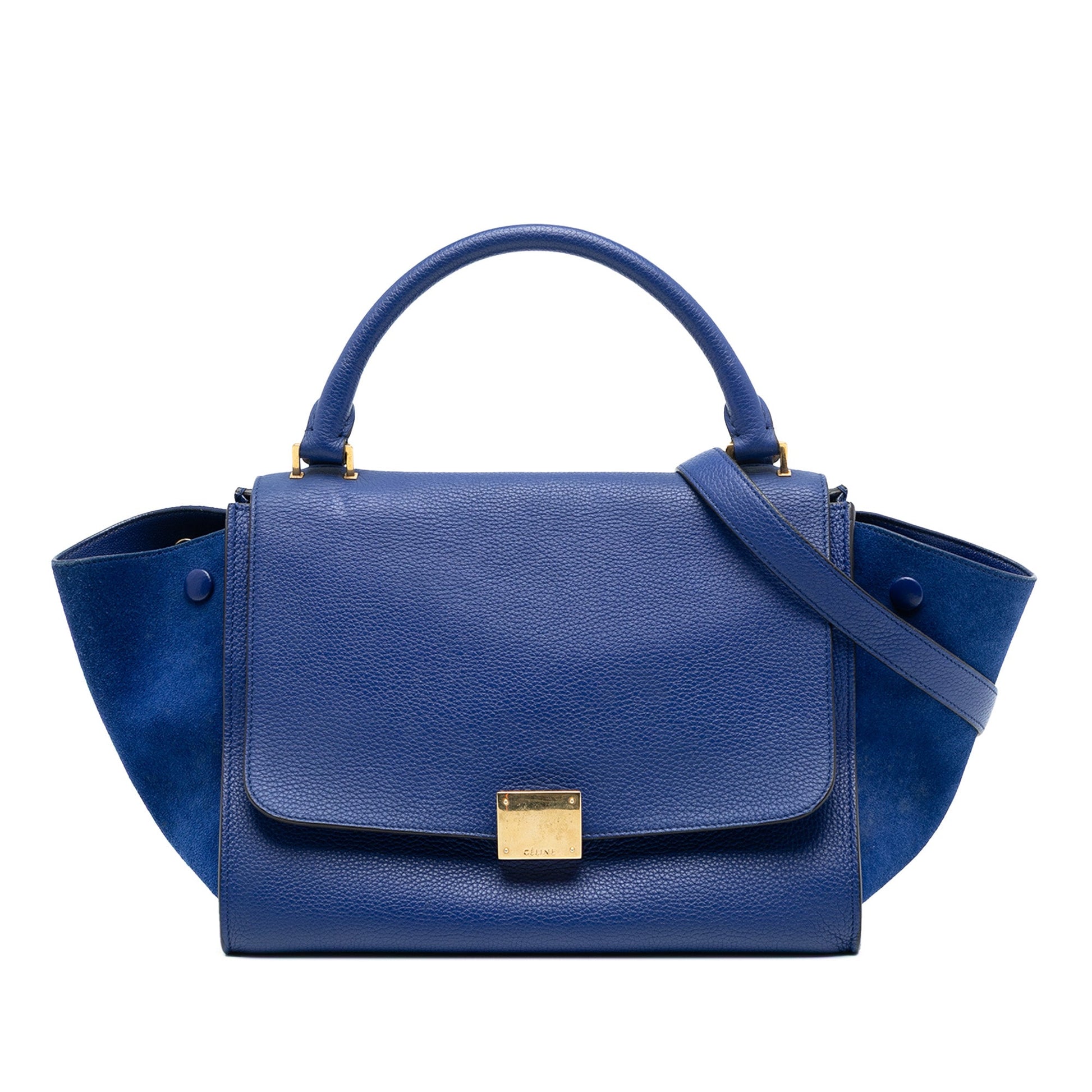 Celine Small Leather Trapeze Satchel