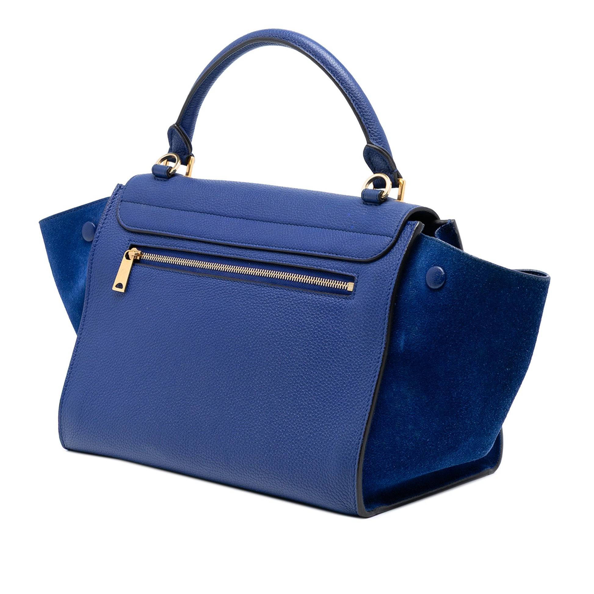 Celine Small Leather Trapeze Satchel