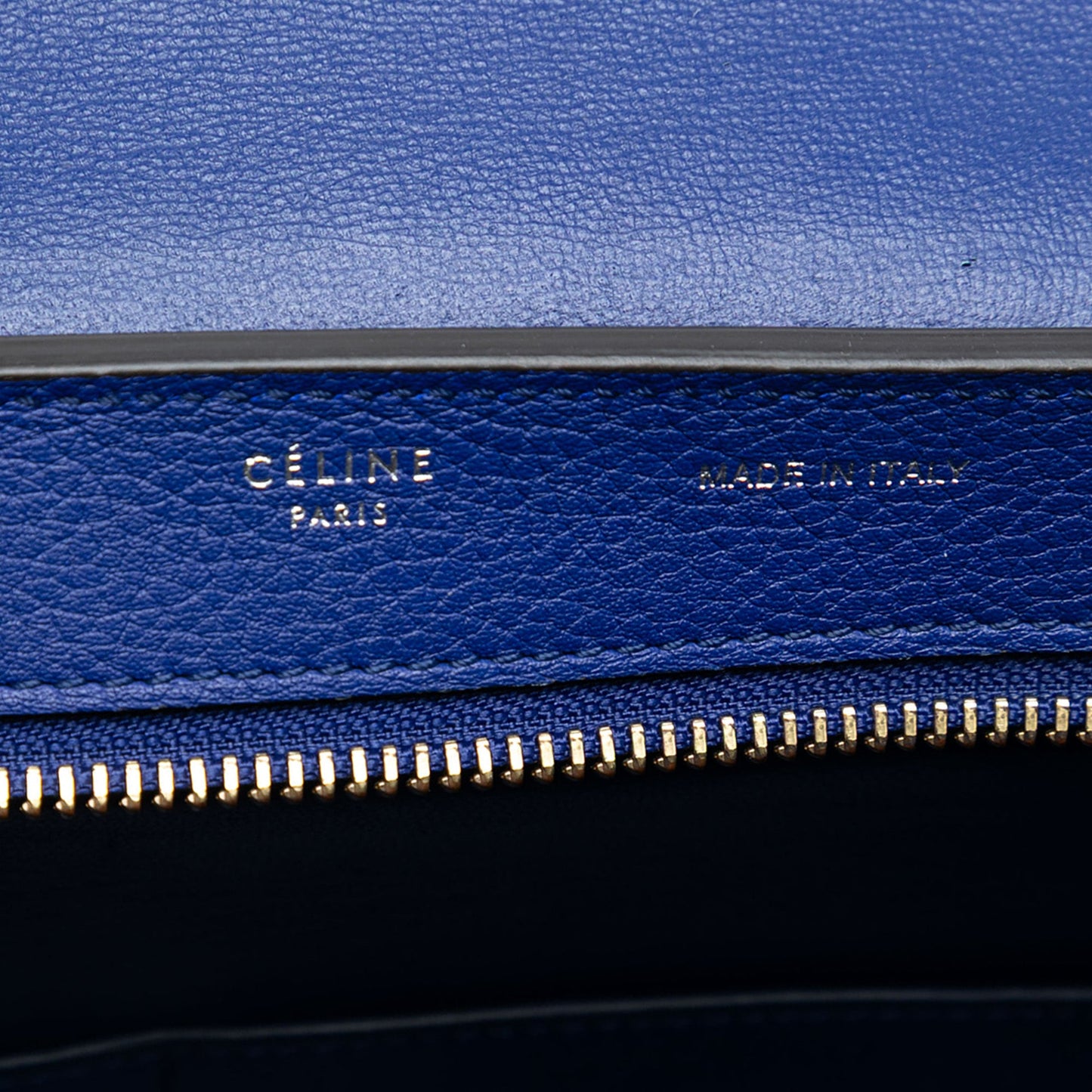 Celine Small Leather Trapeze Satchel