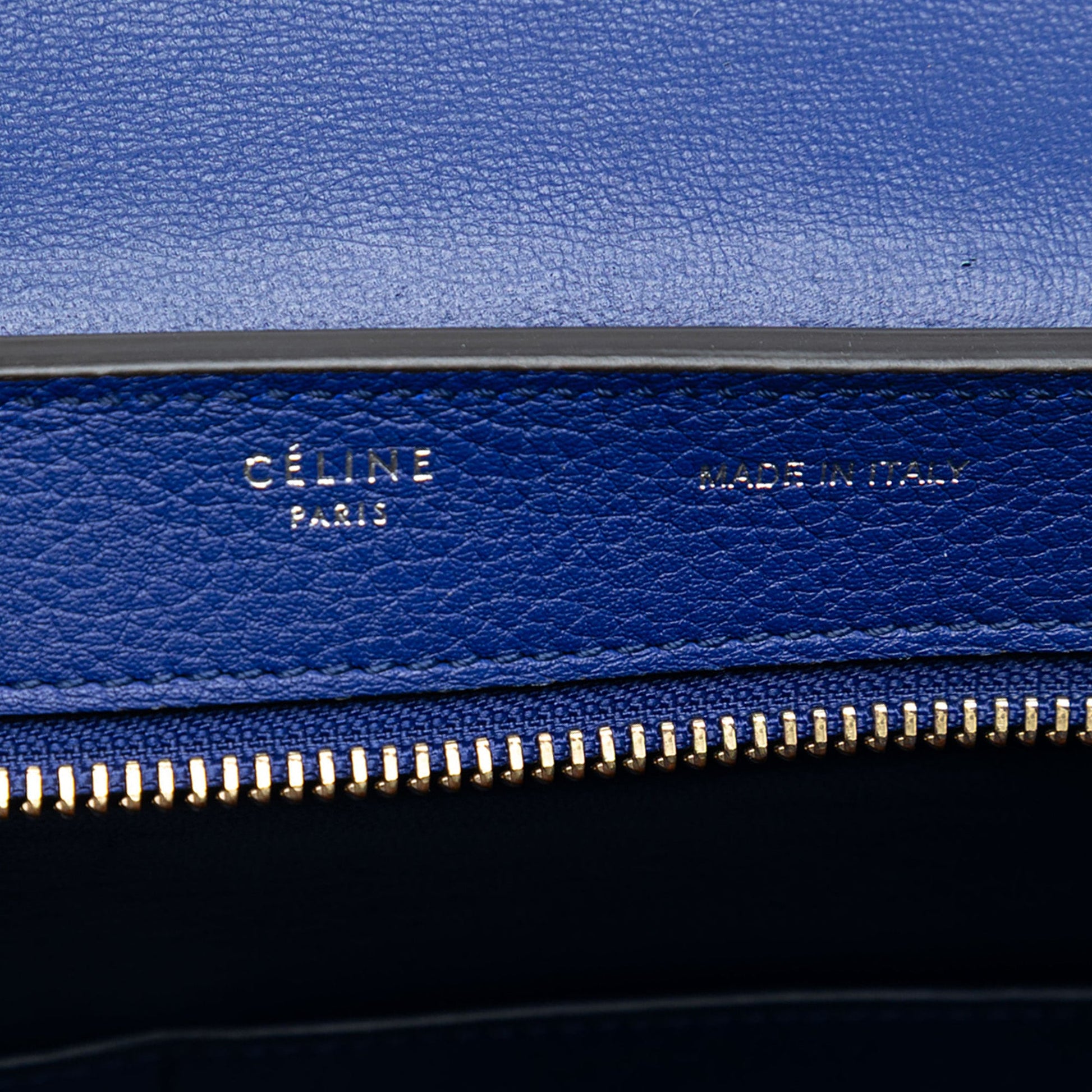 Celine Small Calfskin and Suede Trapeze Satchel