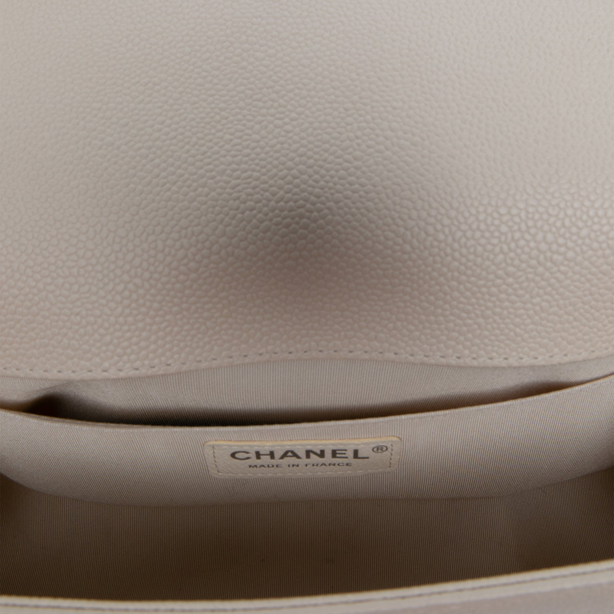 Chanel Old Medium Chevron Caviar Boy Flap — Brown