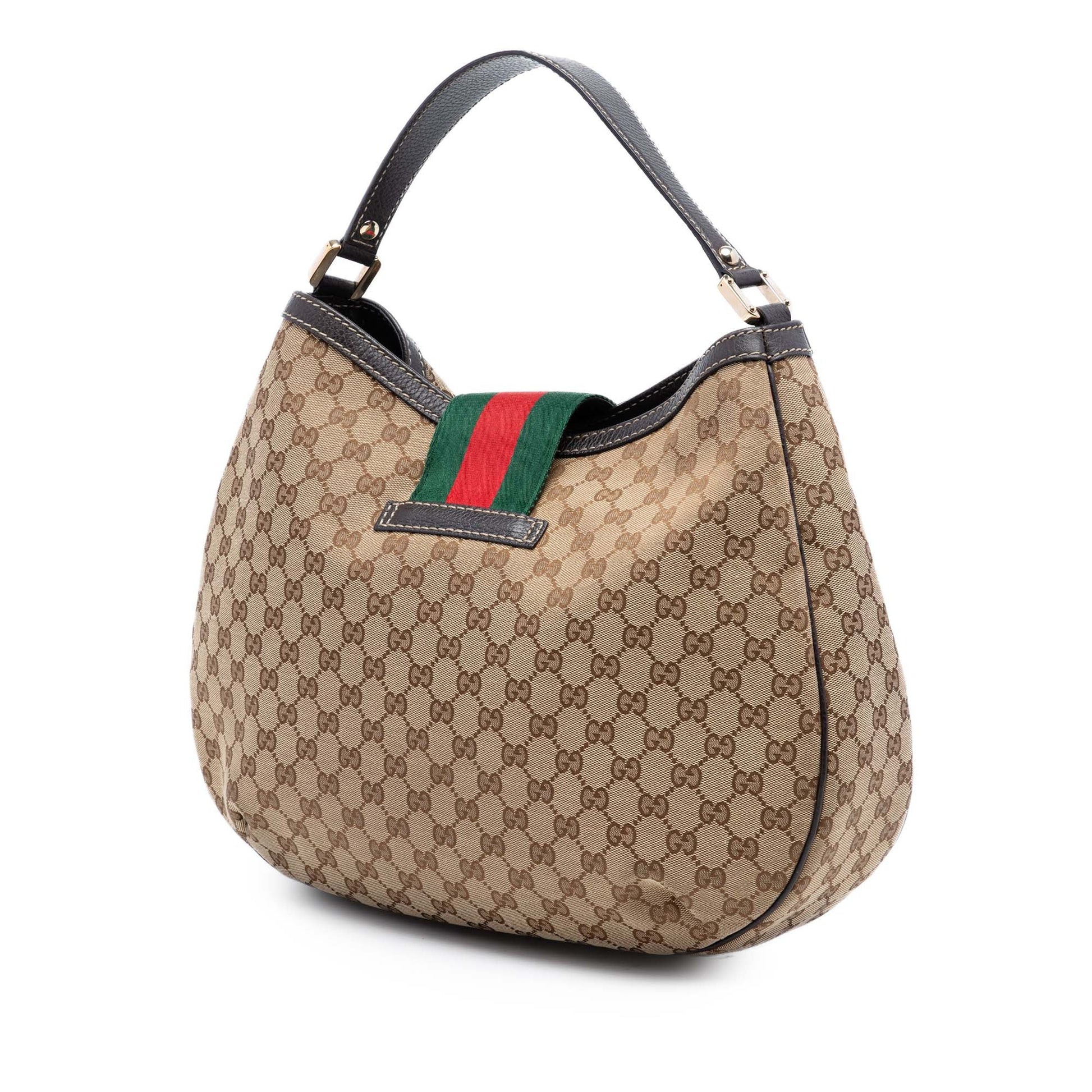 Gucci Large GG Canvas Web New Ladies Hobo