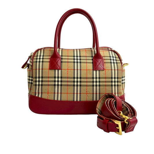 Haymarket Check Canvas Satchel
