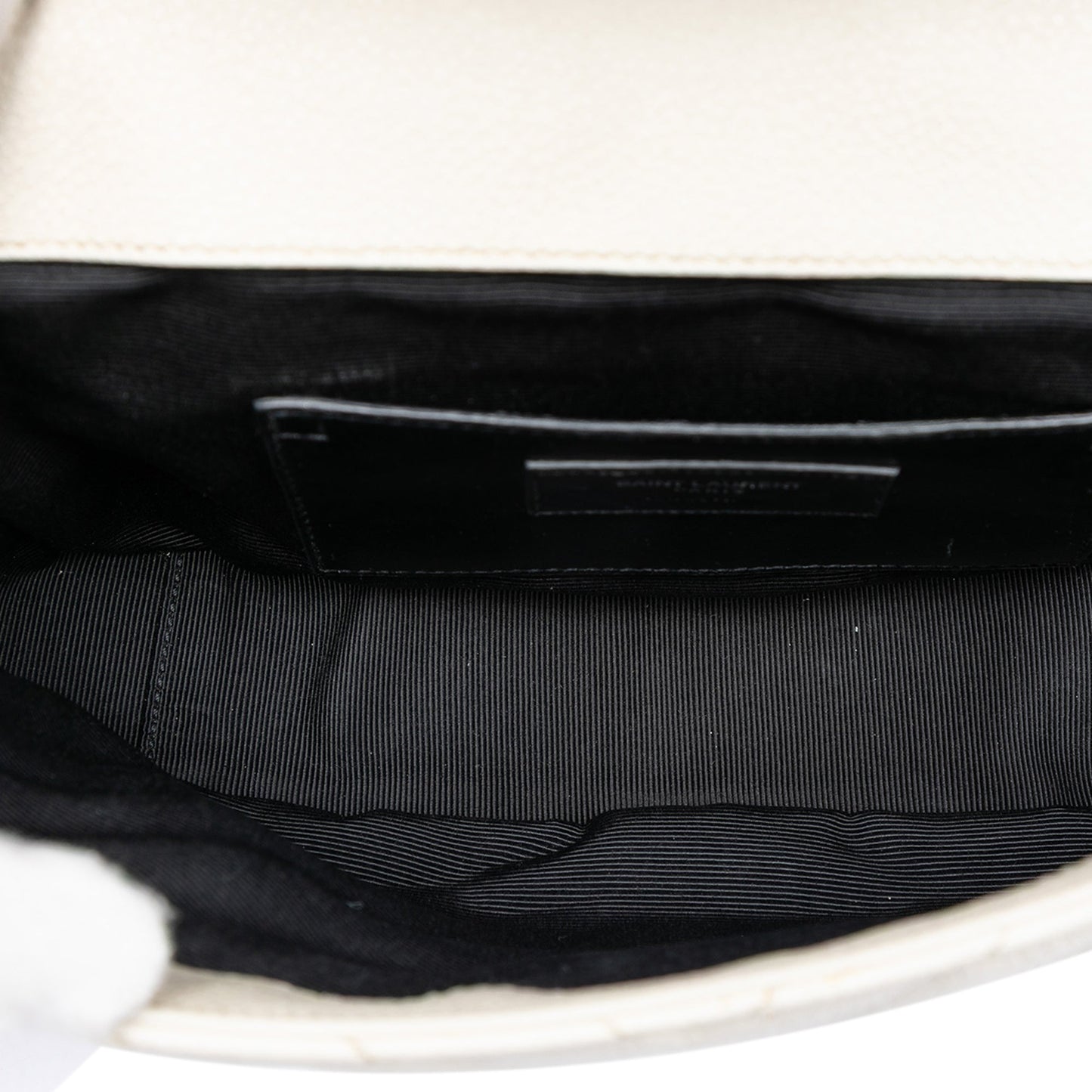 Saint Laurent Medium Chevron Calfskin Monogram Envelope Bag