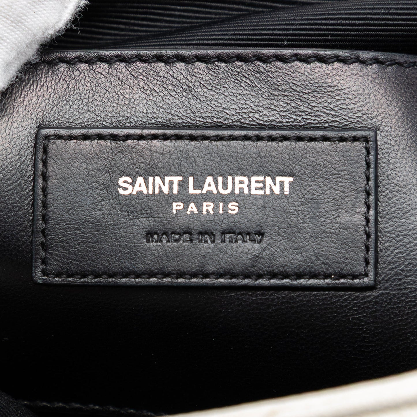 Saint Laurent Medium Chevron Calfskin Monogram Envelope Bag