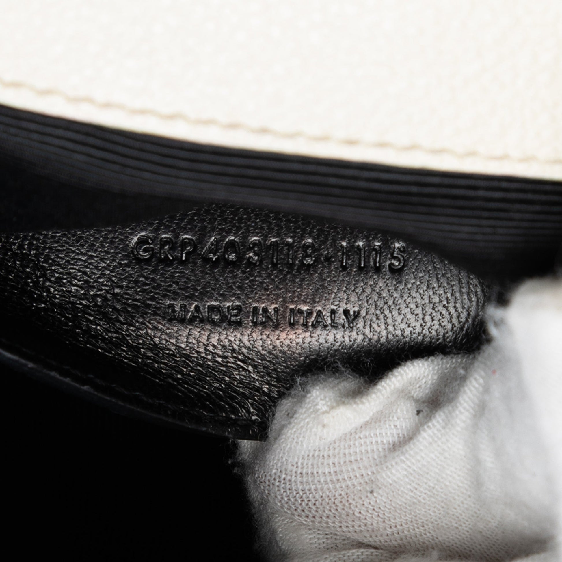 Saint Laurent Medium Chevron Calfskin Monogram Envelope Bag
