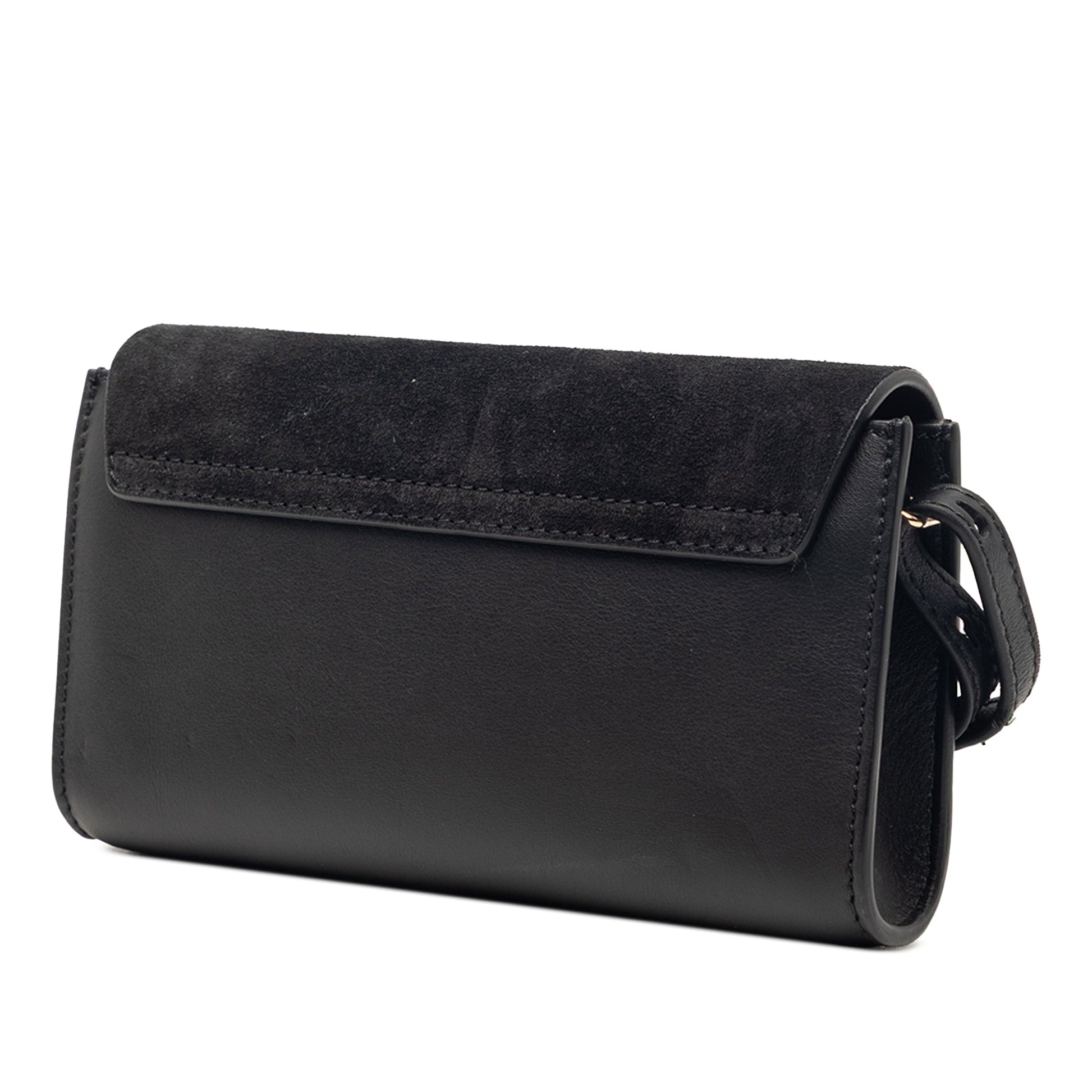 Chloé Mini Calfskin and Suede Faye Chain Crossbody