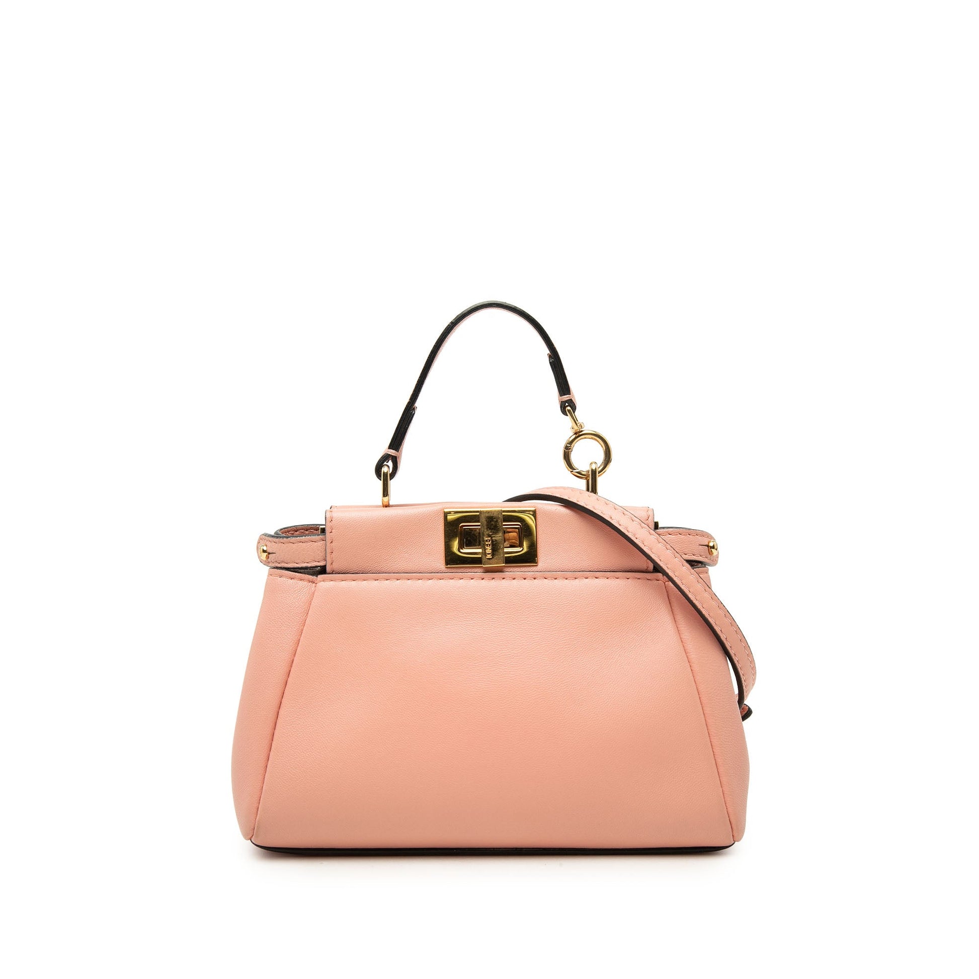 Fendi Micro Leather Peekaboo Satchel