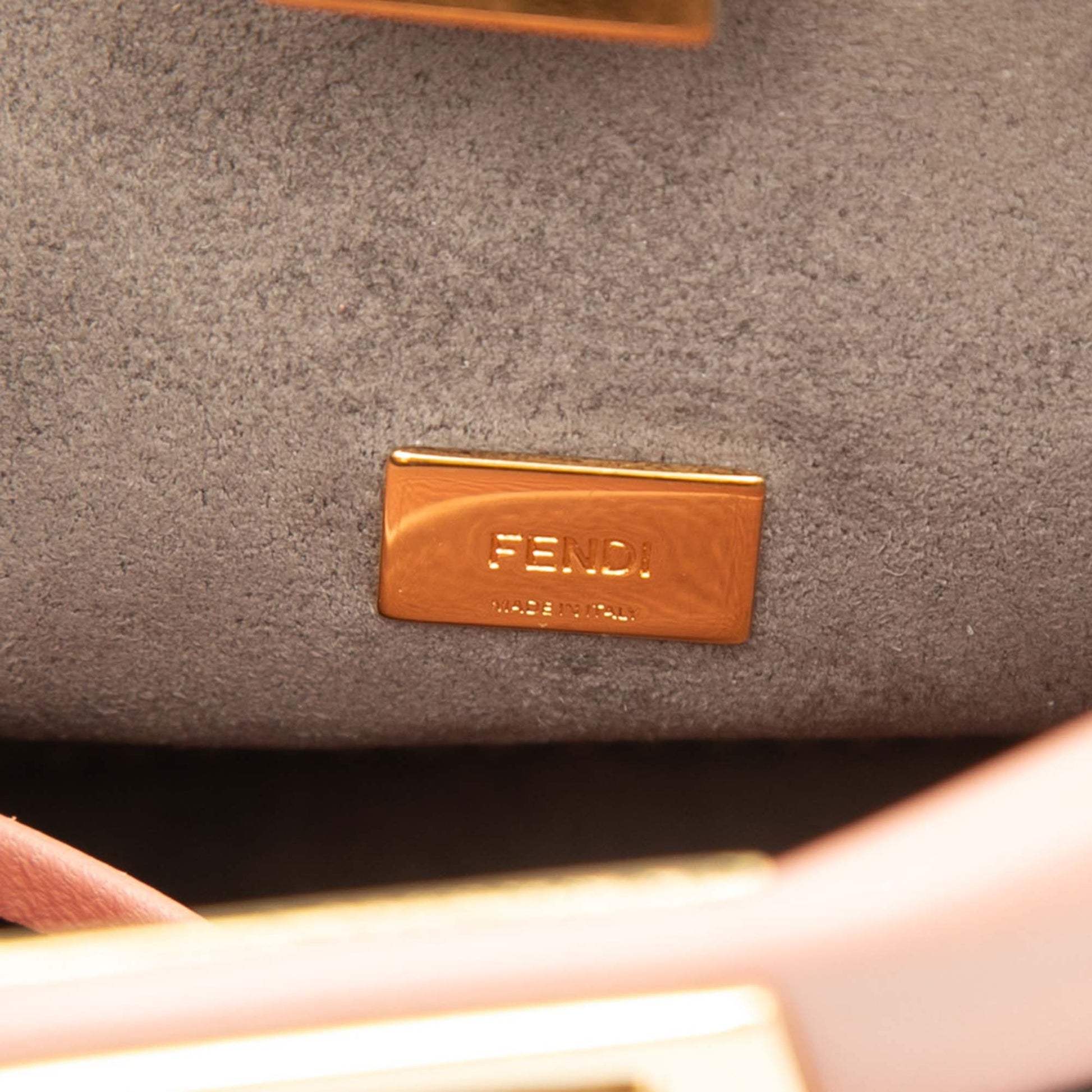 Fendi Micro Leather Peekaboo Satchel