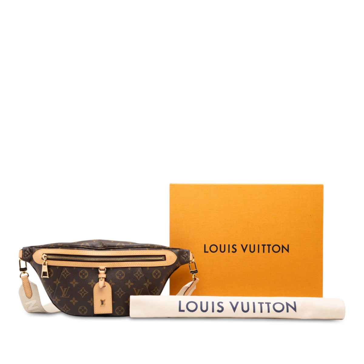 Louis Vuitton Monogram High Rise Bumbag — Brown