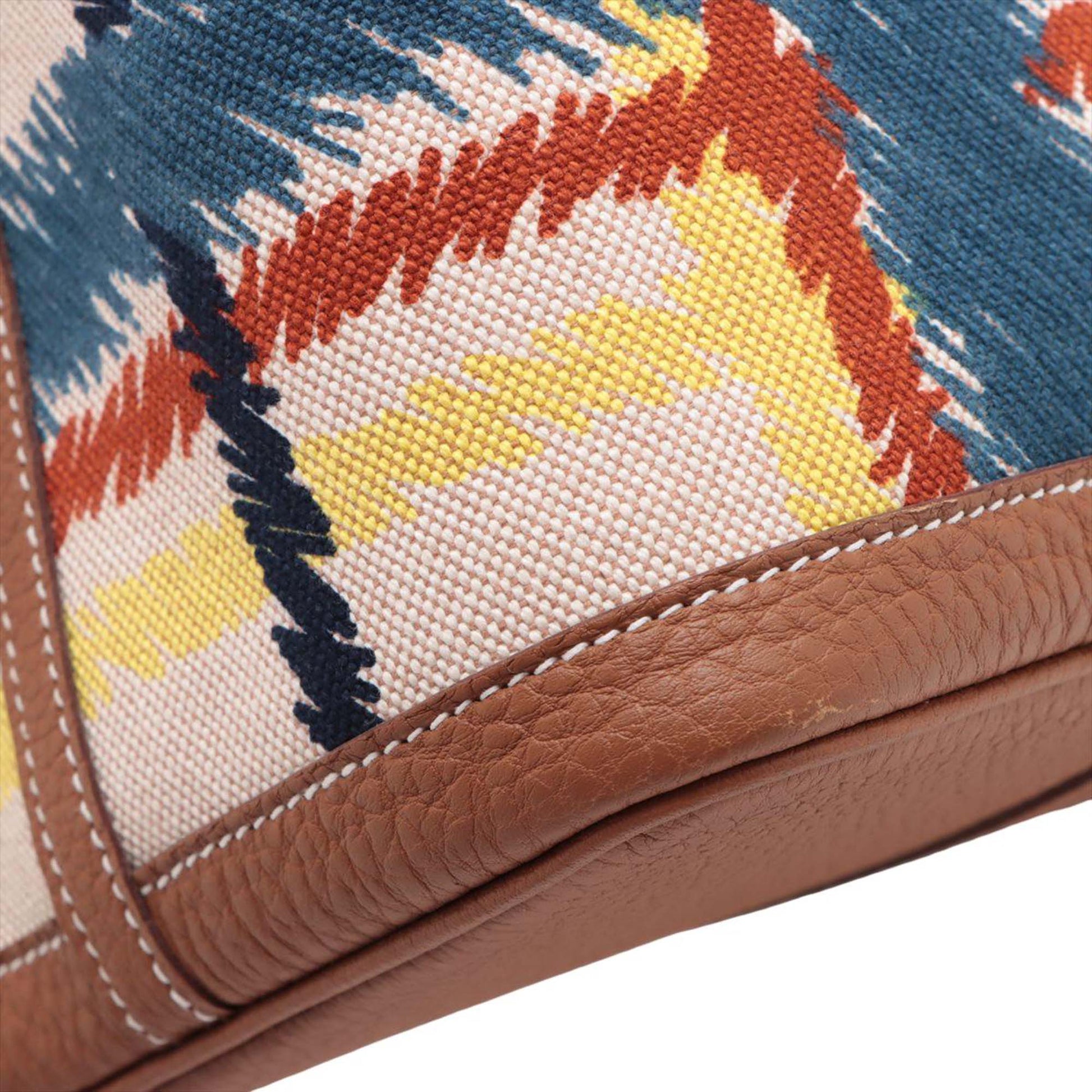 Hermès Toile and Negonda Tartan Cross Garden Party 36