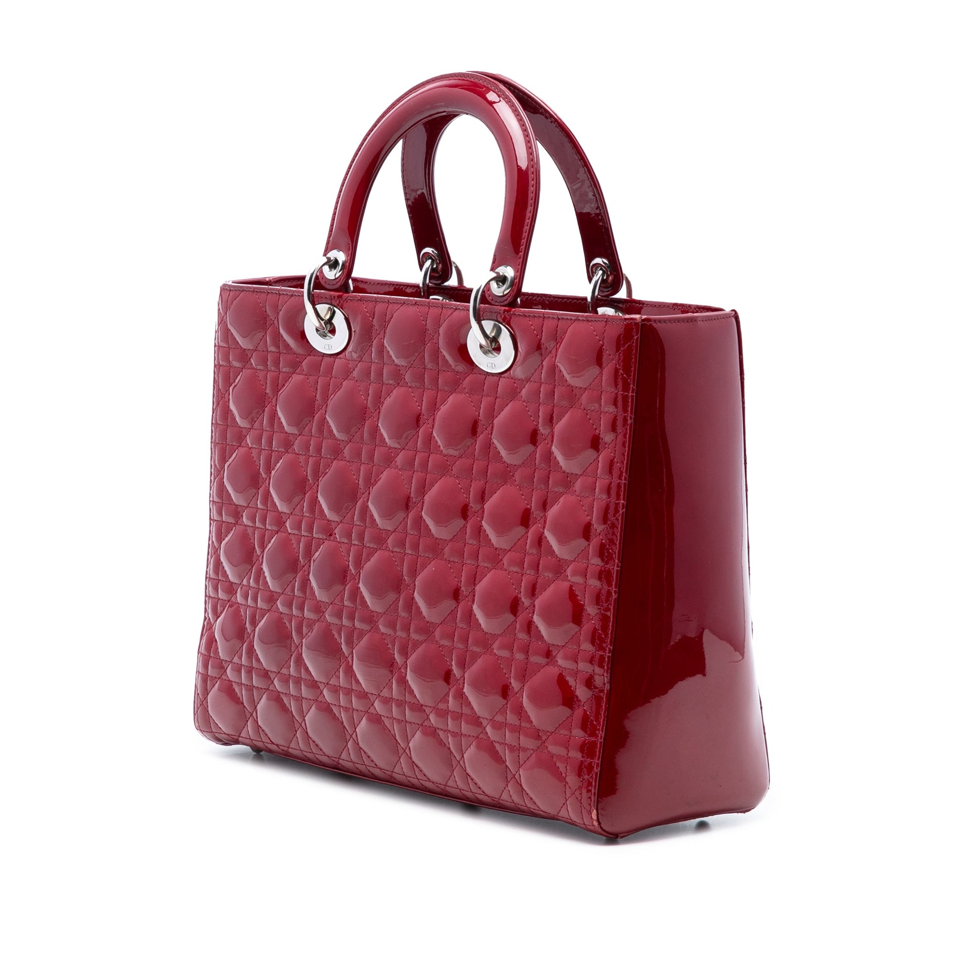 Dior Large Patent Cannage Lady Dior