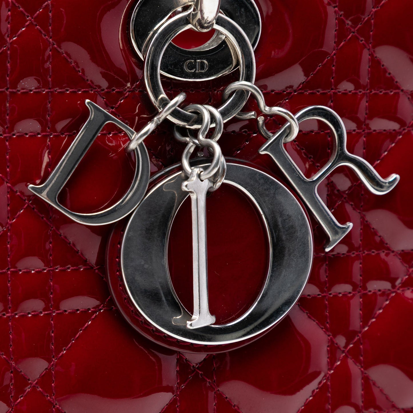 Dior Large Patent Cannage Lady Dior