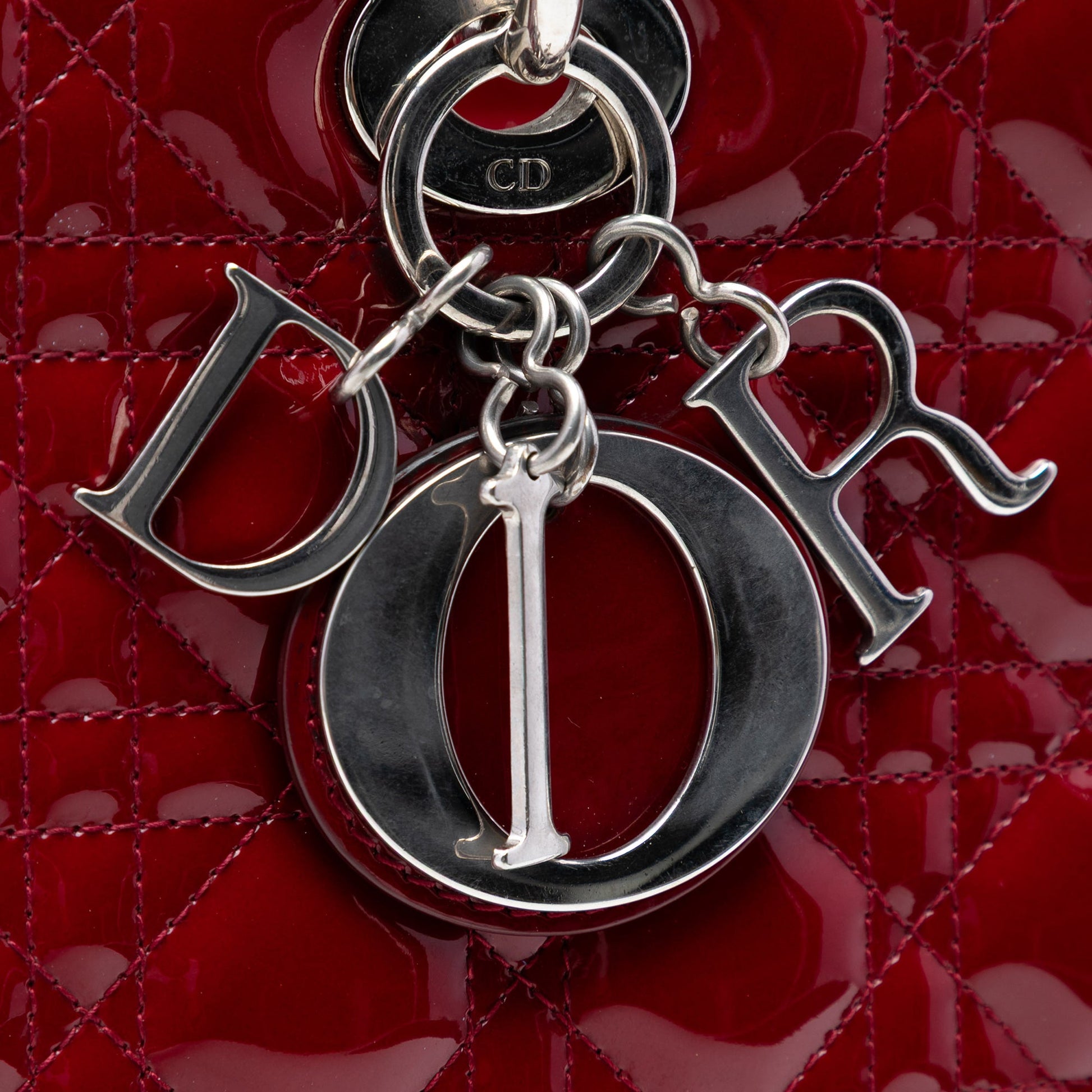 Dior Large Patent Cannage Lady Dior