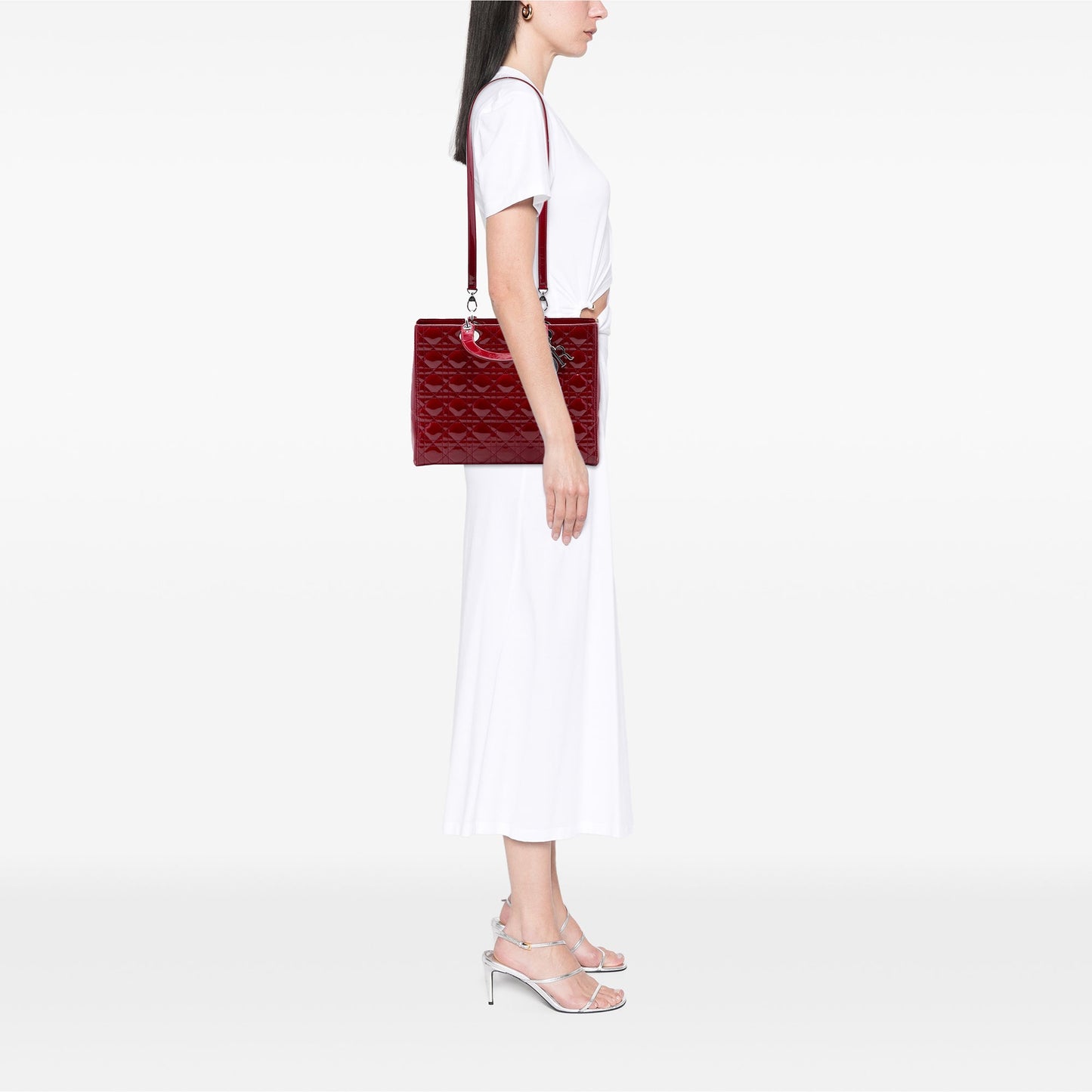 Dior Large Patent Cannage Lady Dior