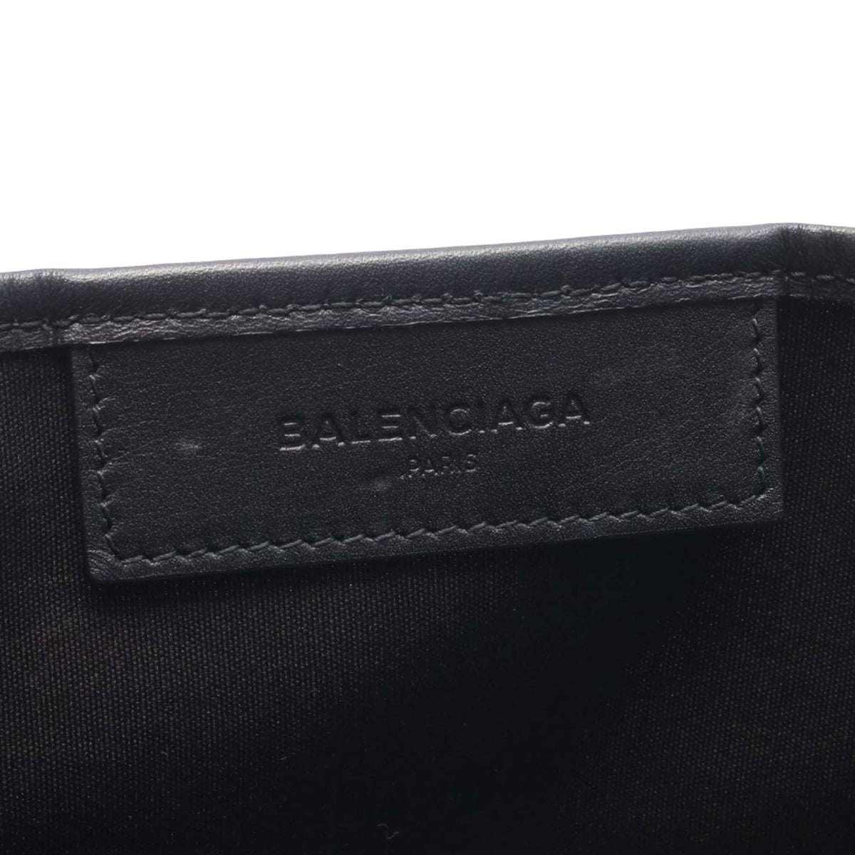 Balenciaga Canvas Navy Cabas Satchel XS — Brown