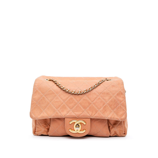Chanel Small Aged Calfskin Chic Quilt Flap