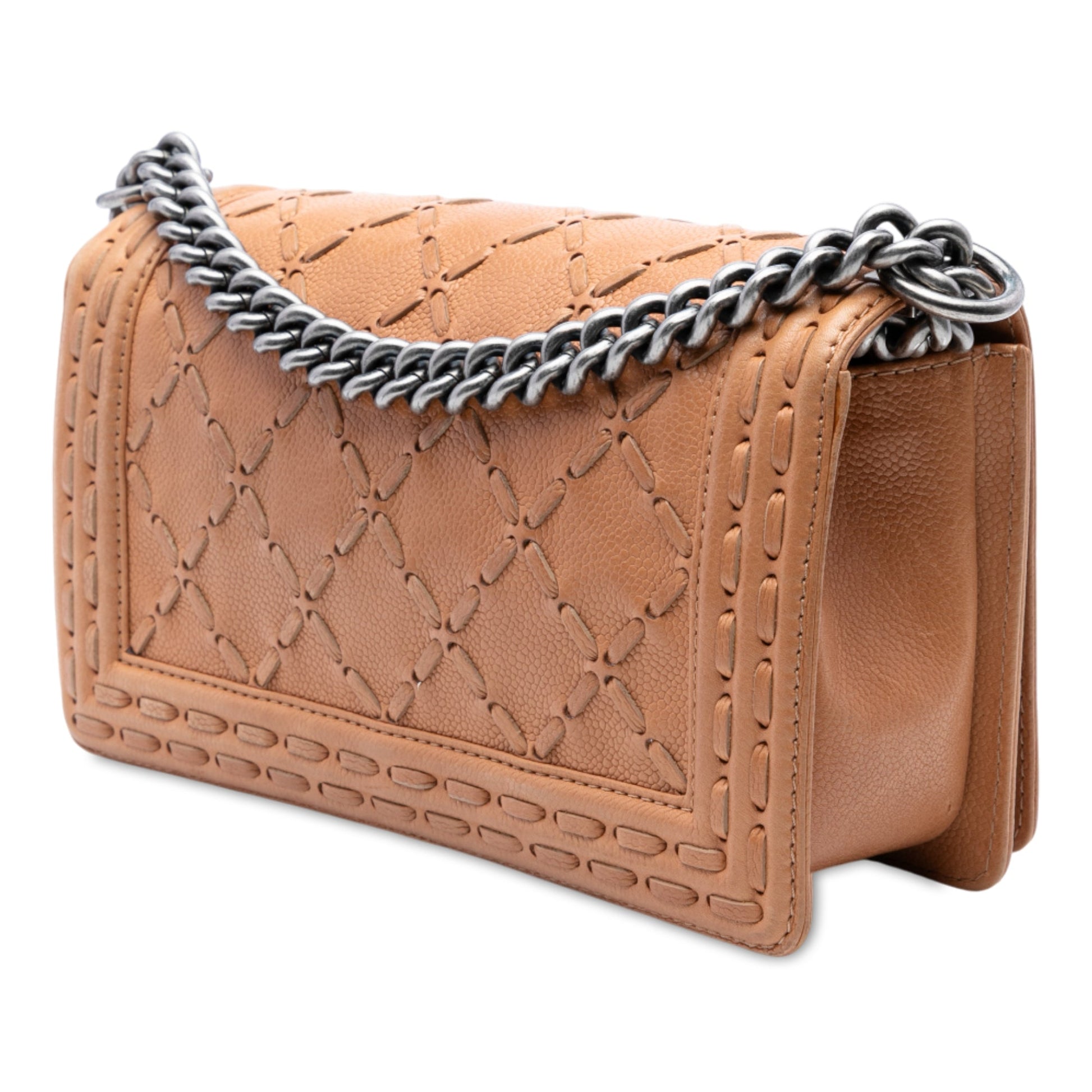 Chanel Medium Caviar Stitched Boy Flap
