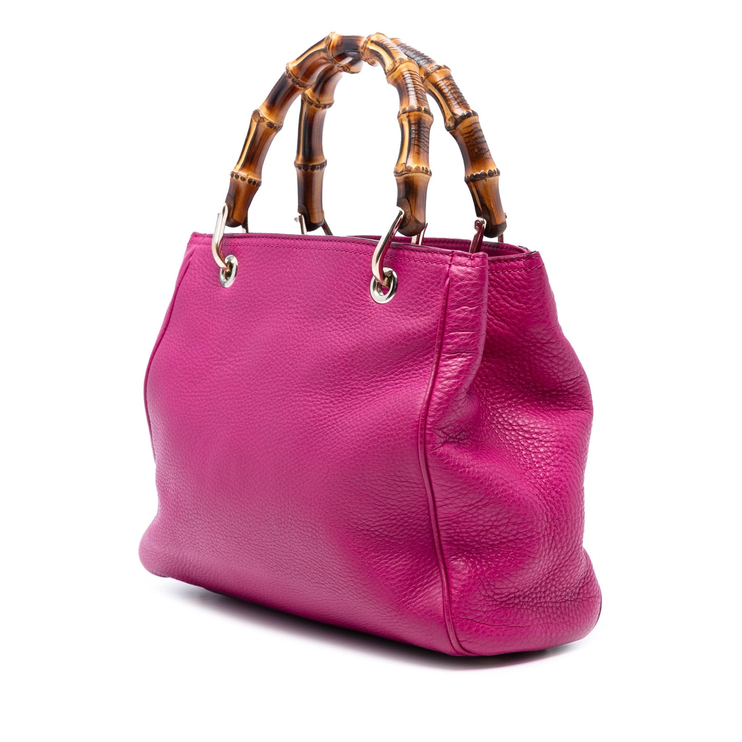 Gucci Small Calfskin Bamboo Shopper Satchel