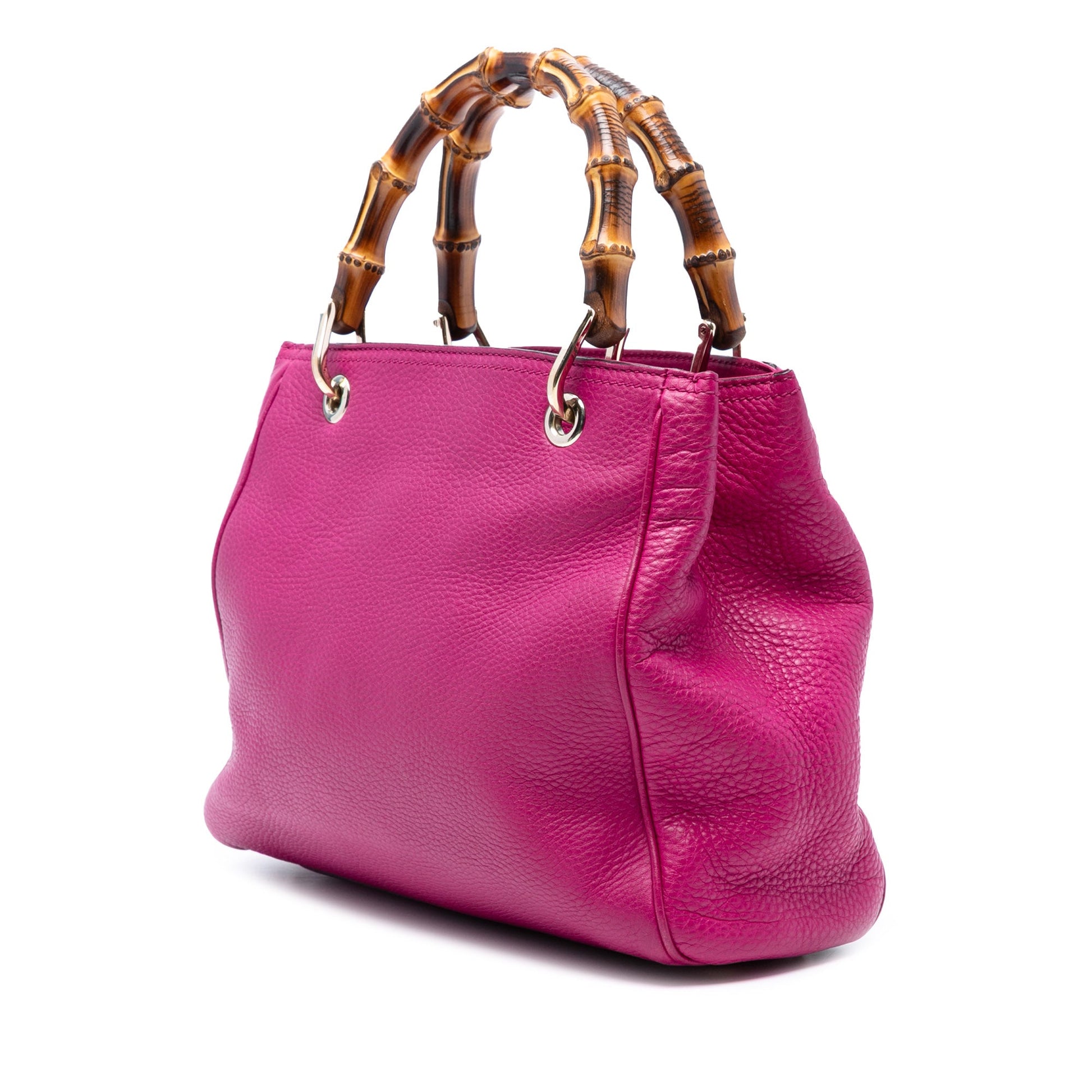 Gucci Small Calfskin Bamboo Shopper Satchel
