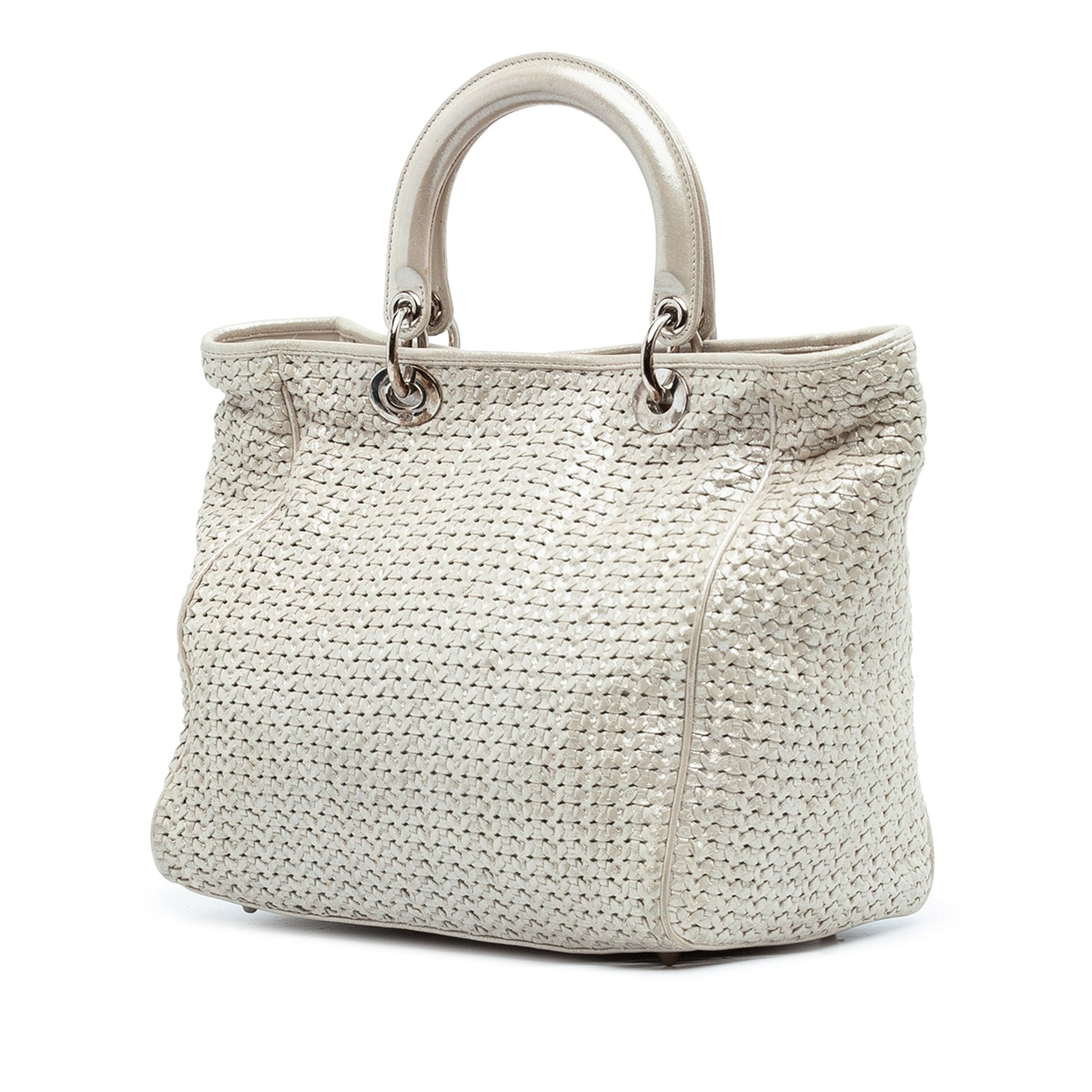 Dior Medium Woven Iridescent Calfskin Soft Lady Dior