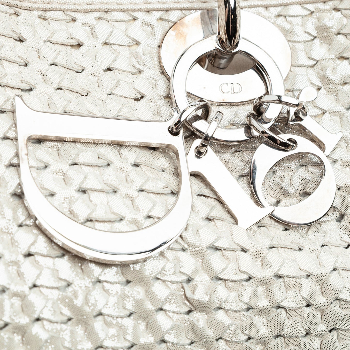 Dior Medium Woven Iridescent Calfskin Soft Lady Dior