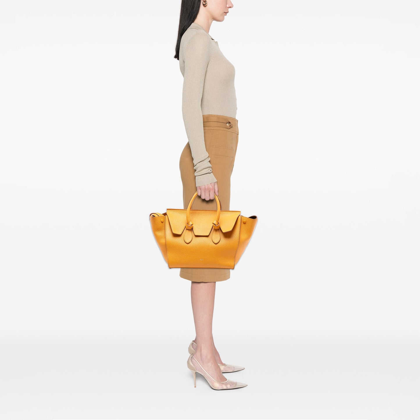 Celine Small Grained Calfskin Tie Knot Handbag