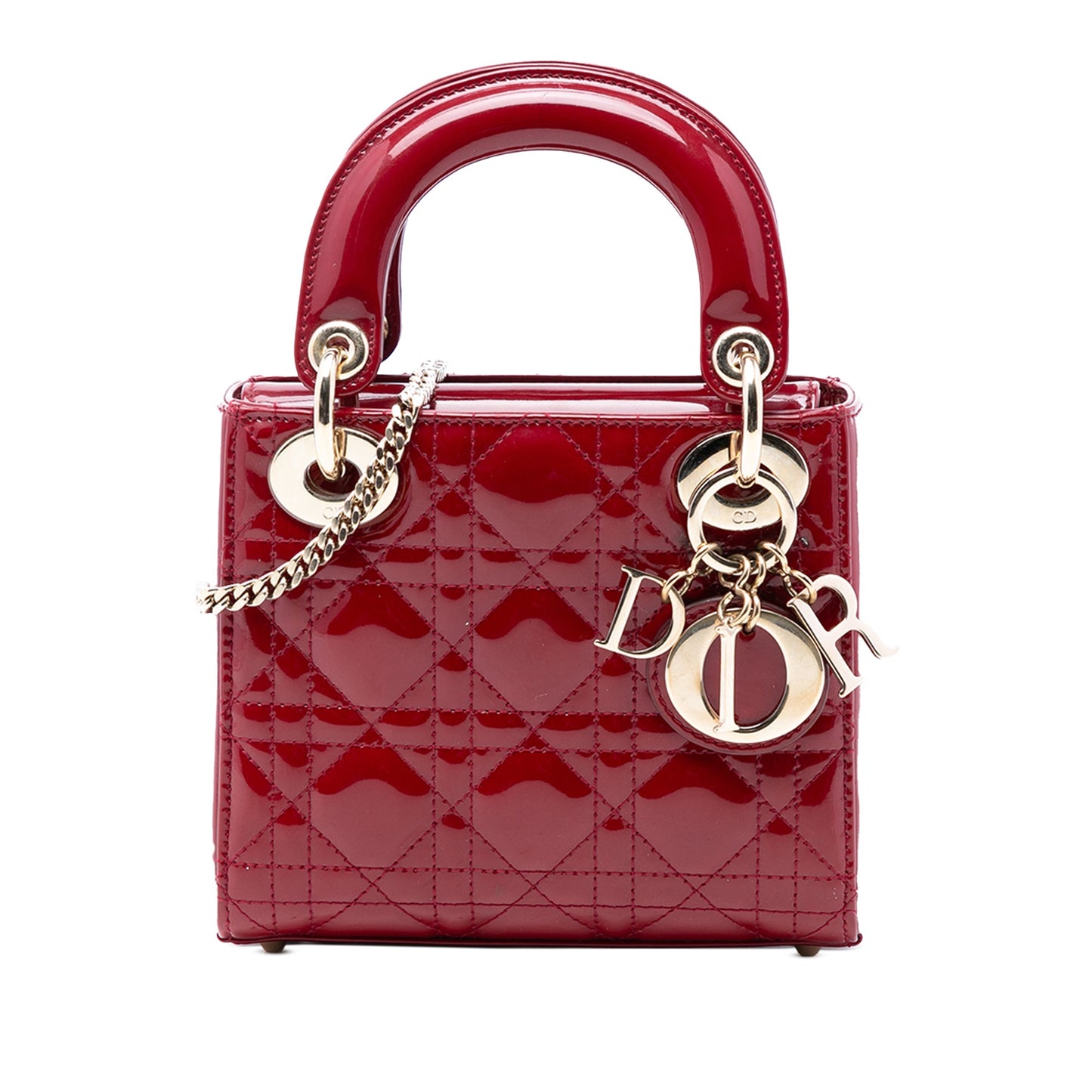 Dior Mini Patent Cannage Lady Dior