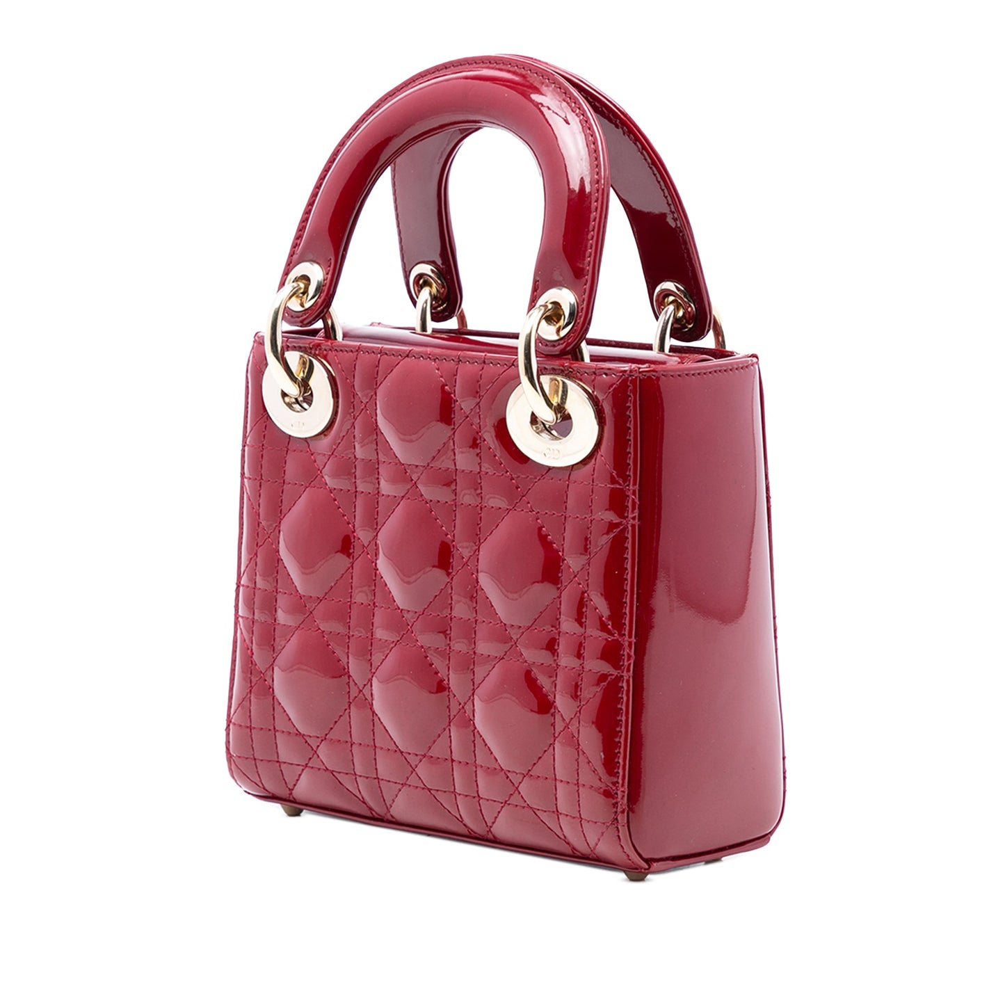 Dior Mini Patent Cannage Lady Dior